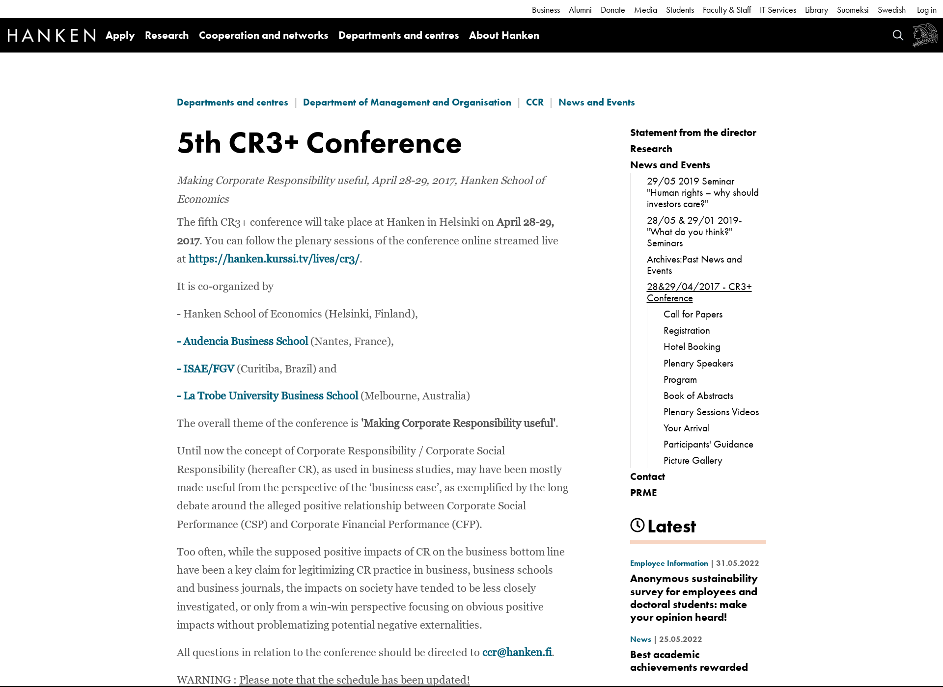 Skärmdump för cr3.fi