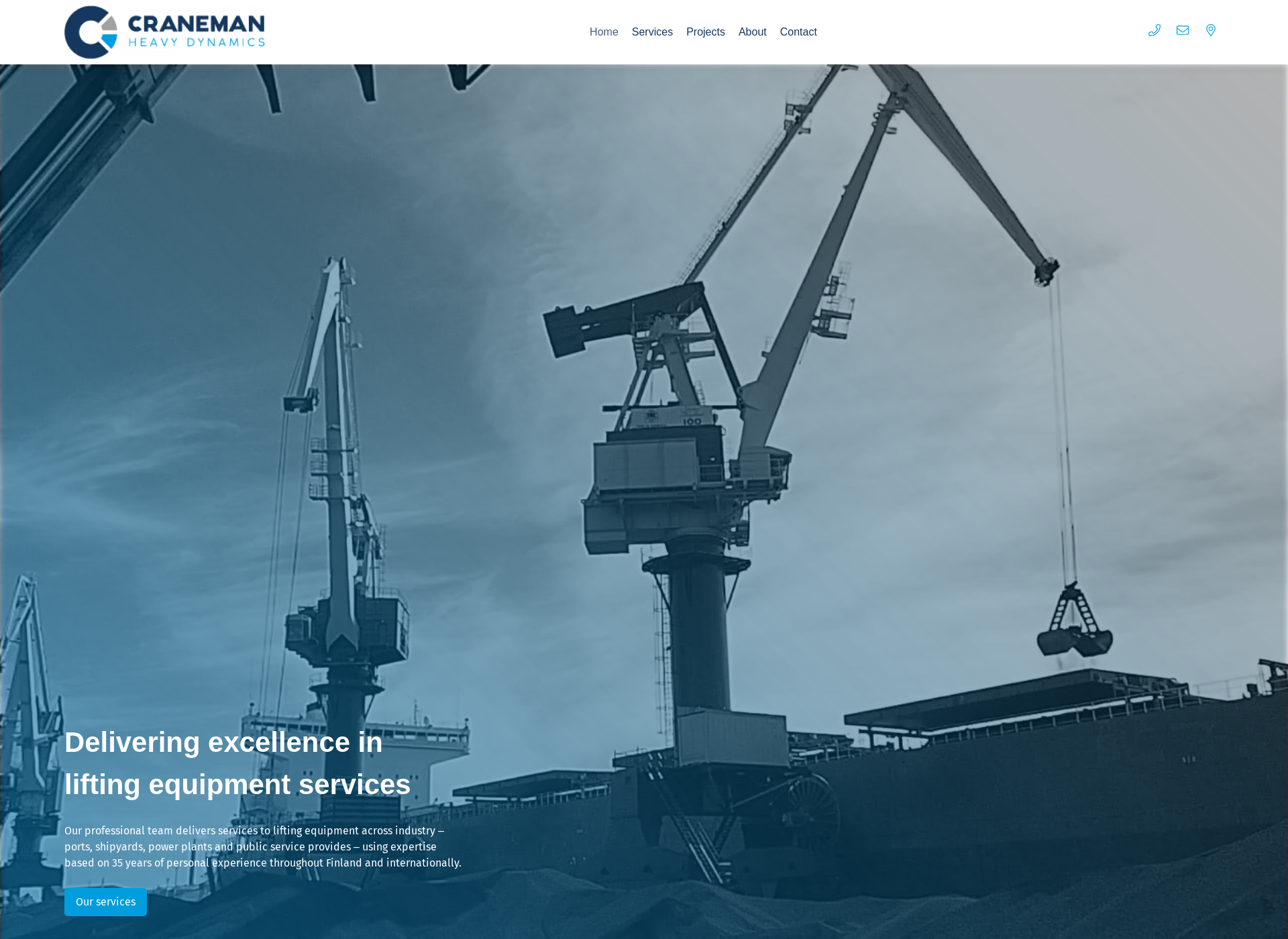 Screenshot for craneman.fi