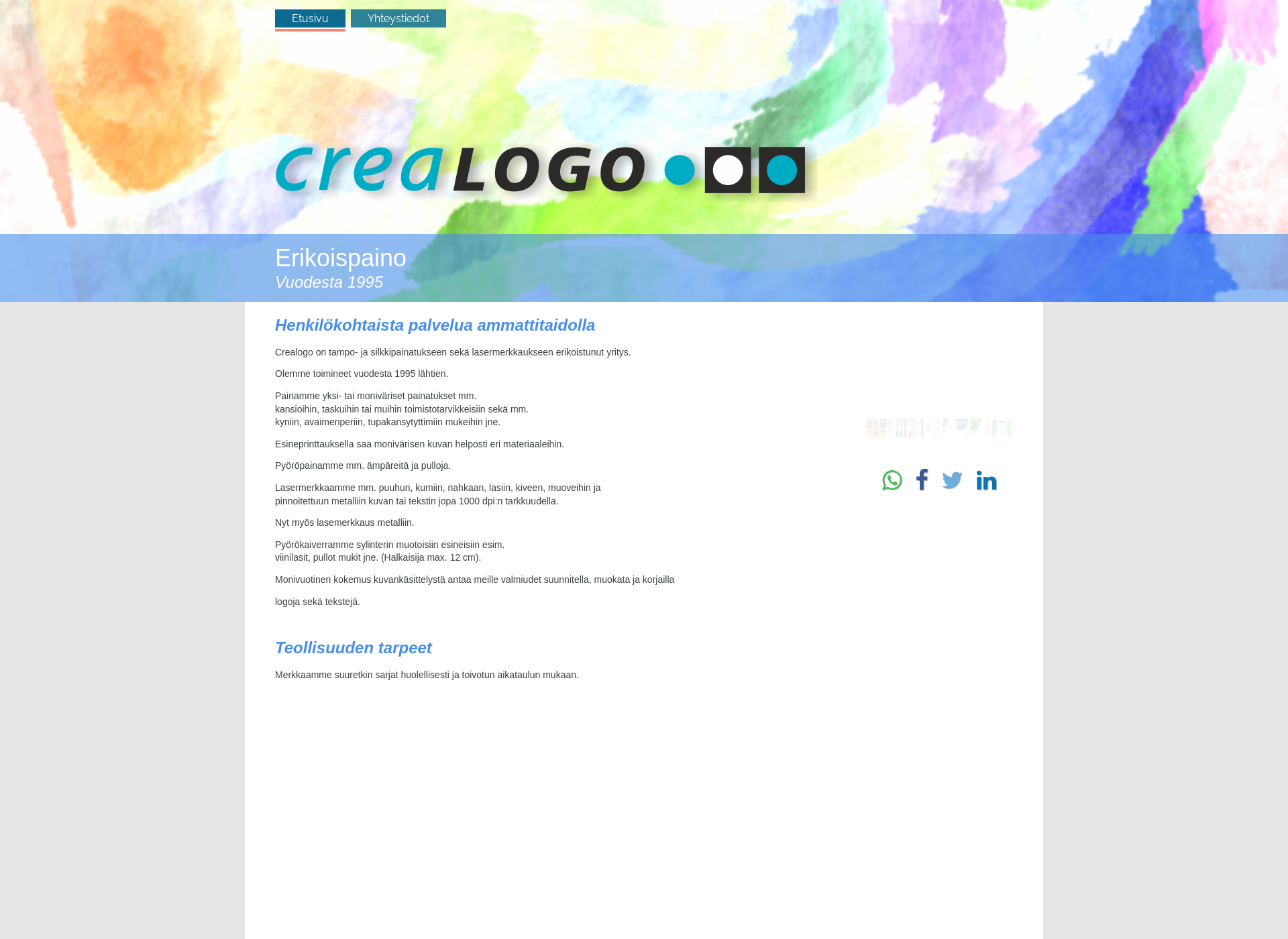 Screenshot for crealogo.fi