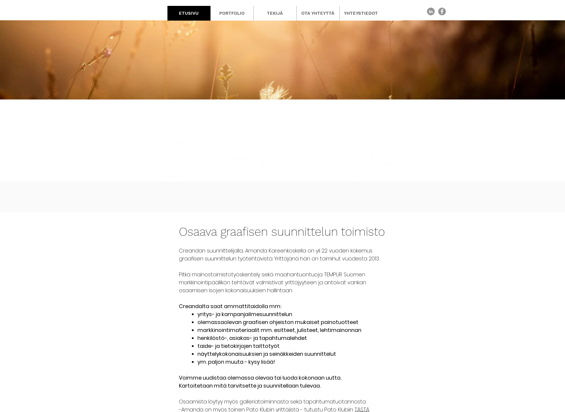 Screenshot for creanda.fi