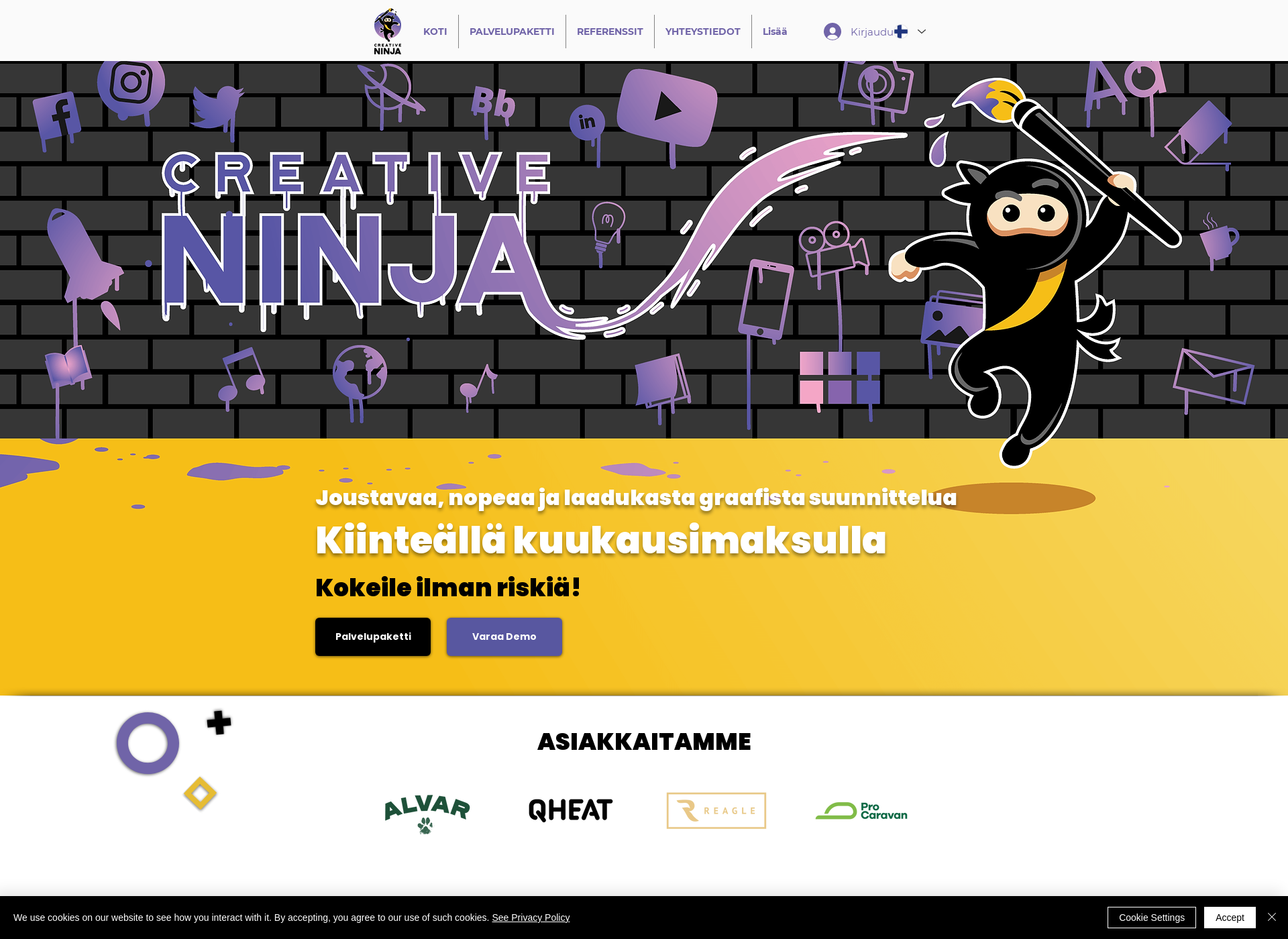 Screenshot for creativeninja.fi