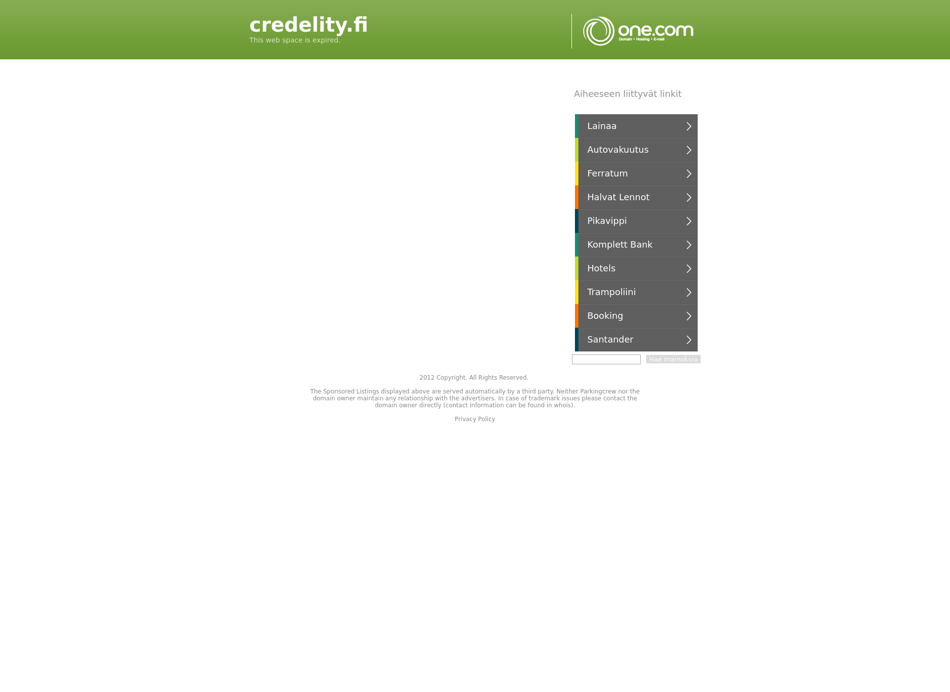 Screenshot for credelity.fi