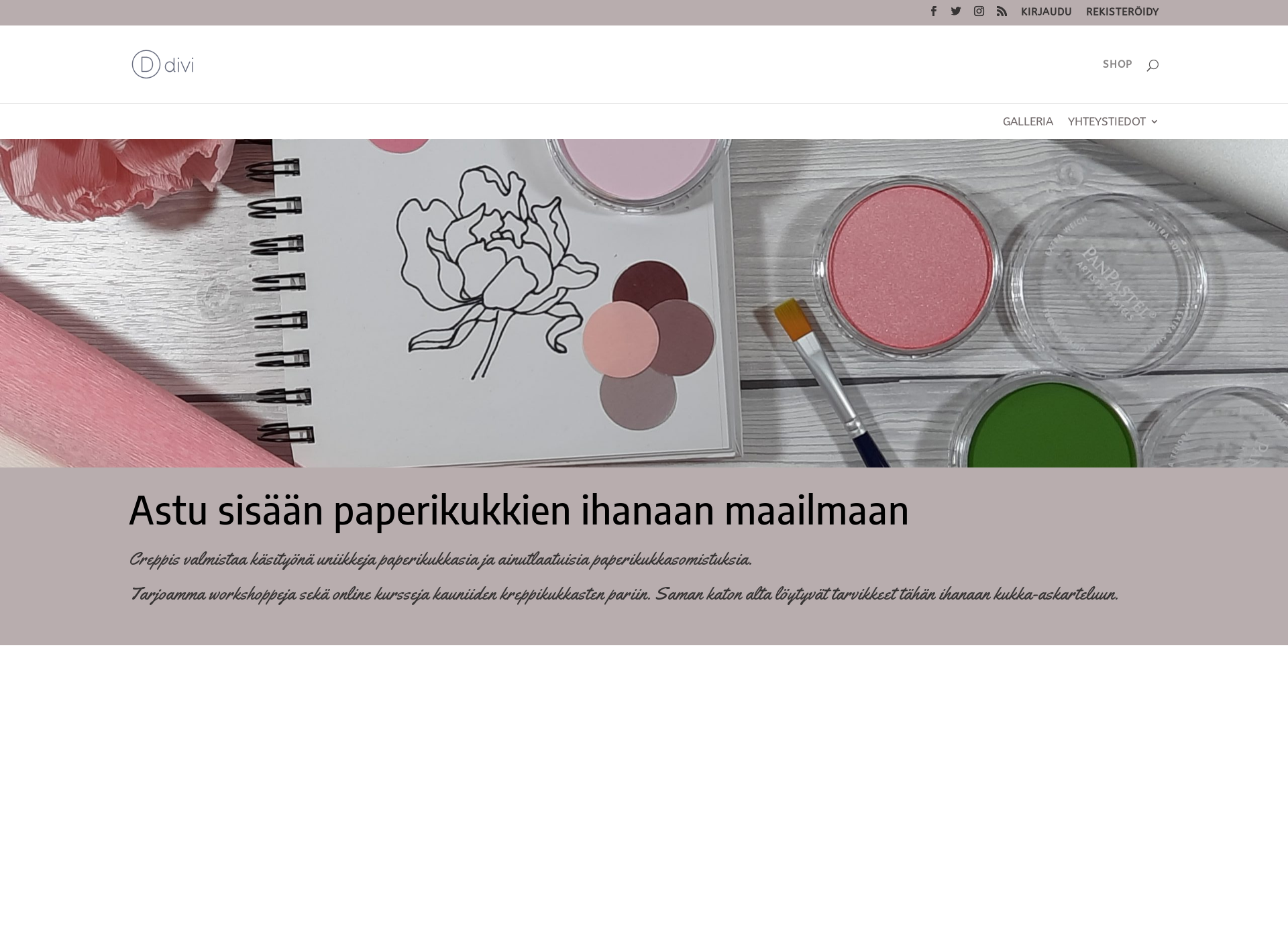Skärmdump för creppis.fi