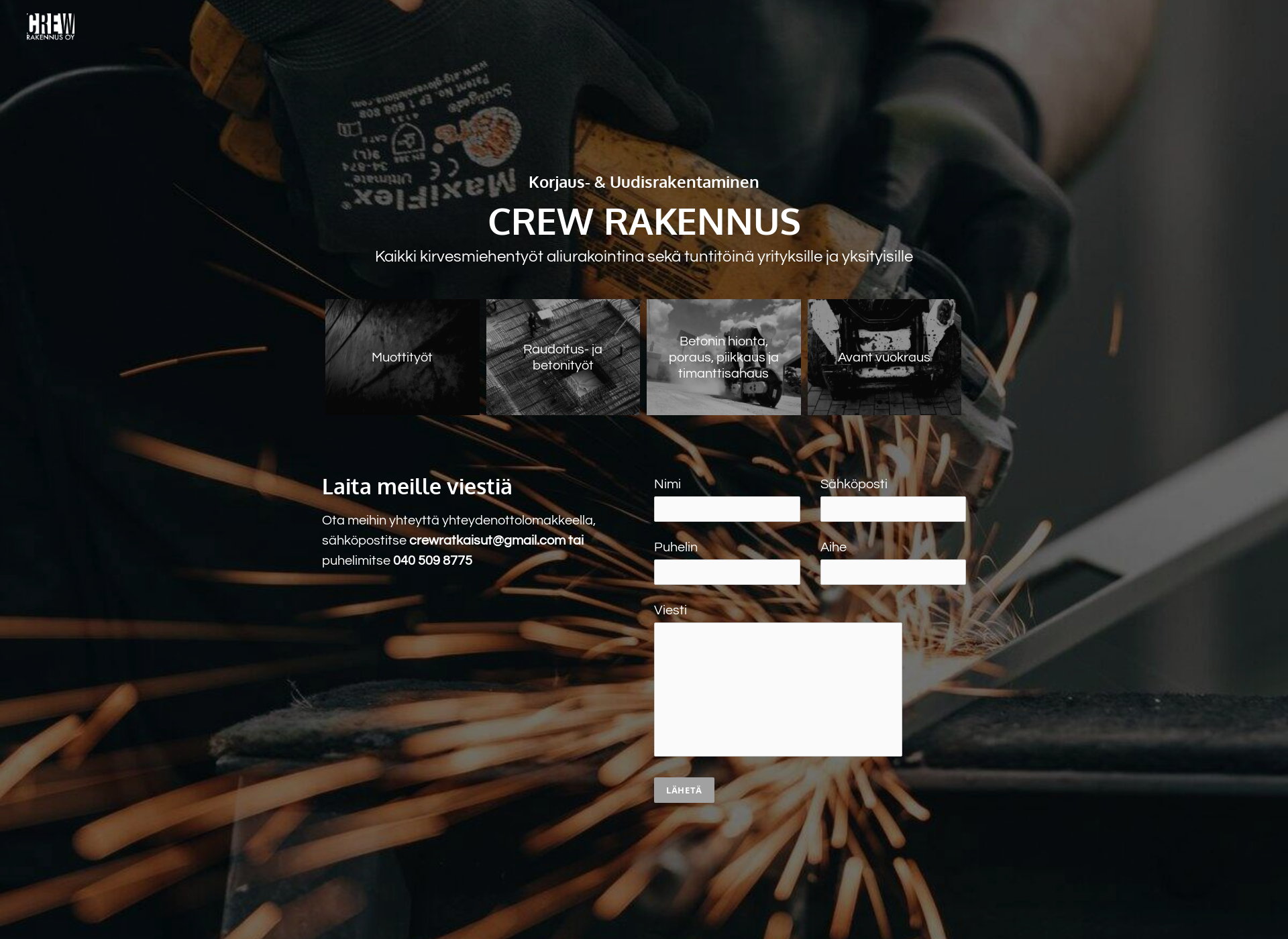 Screenshot for crewrakennus.fi