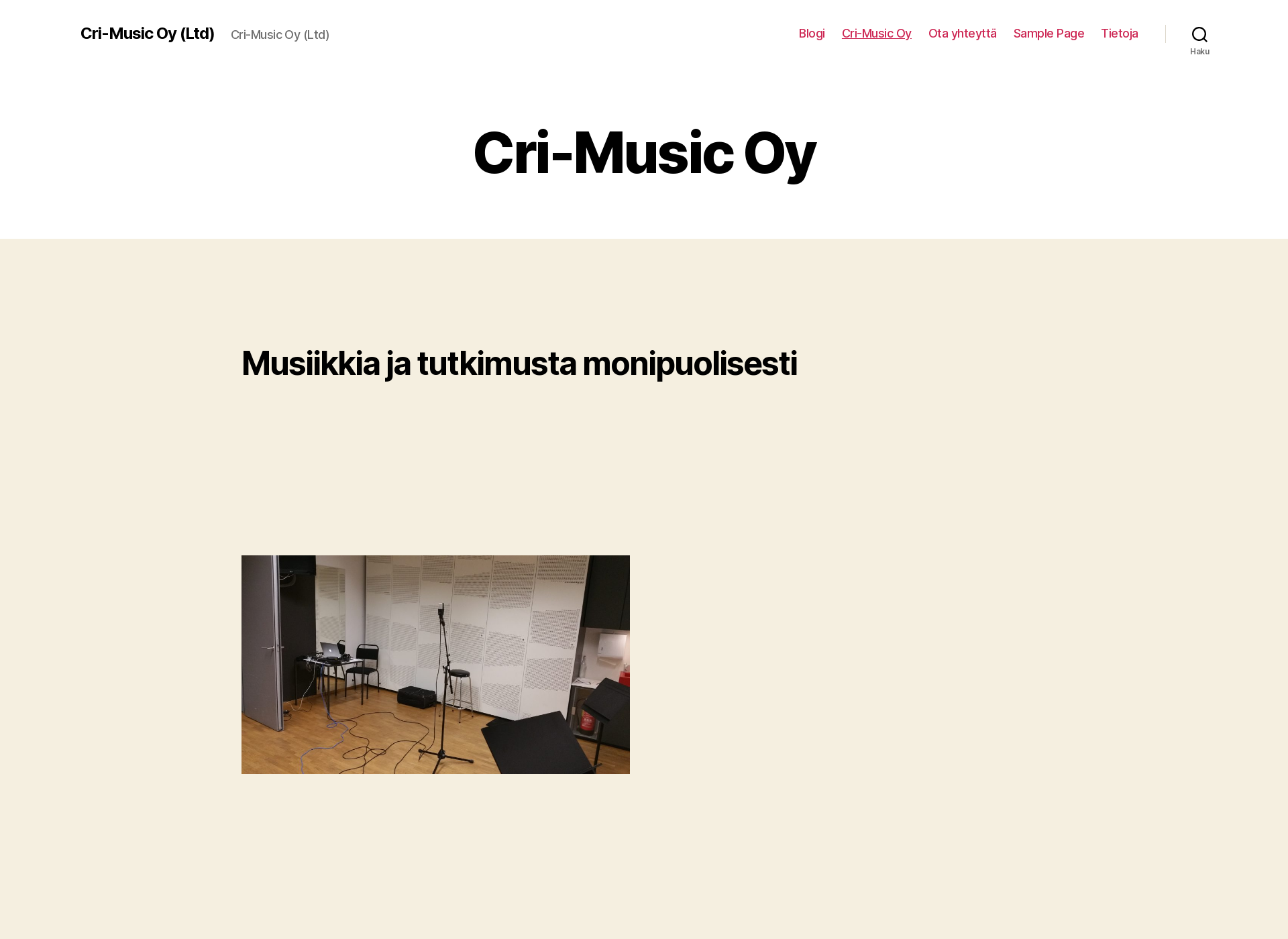 Screenshot for crimusic.fi
