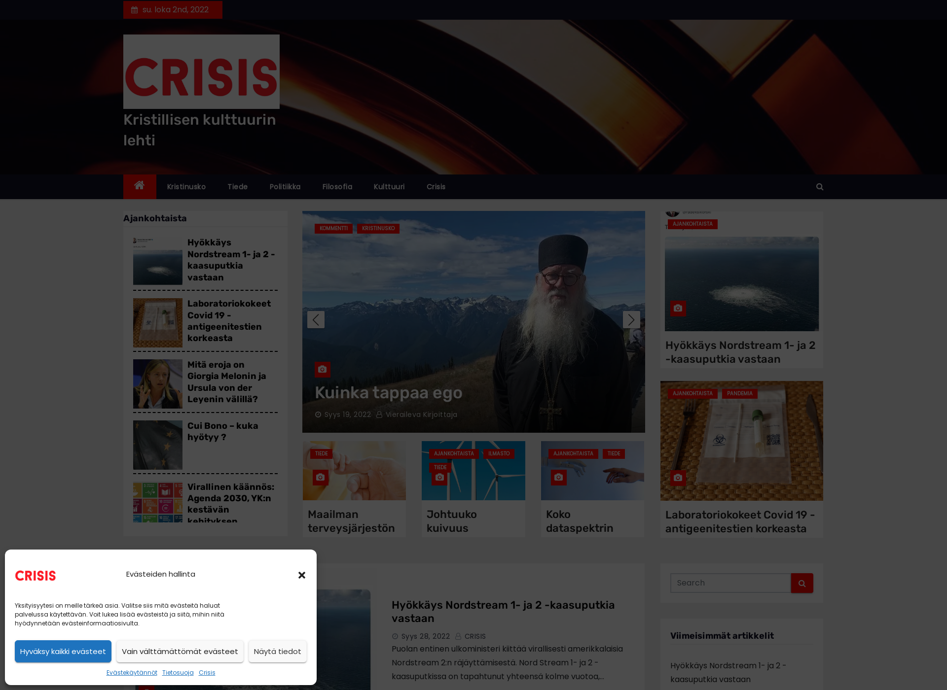 Skärmdump för crisis.fi