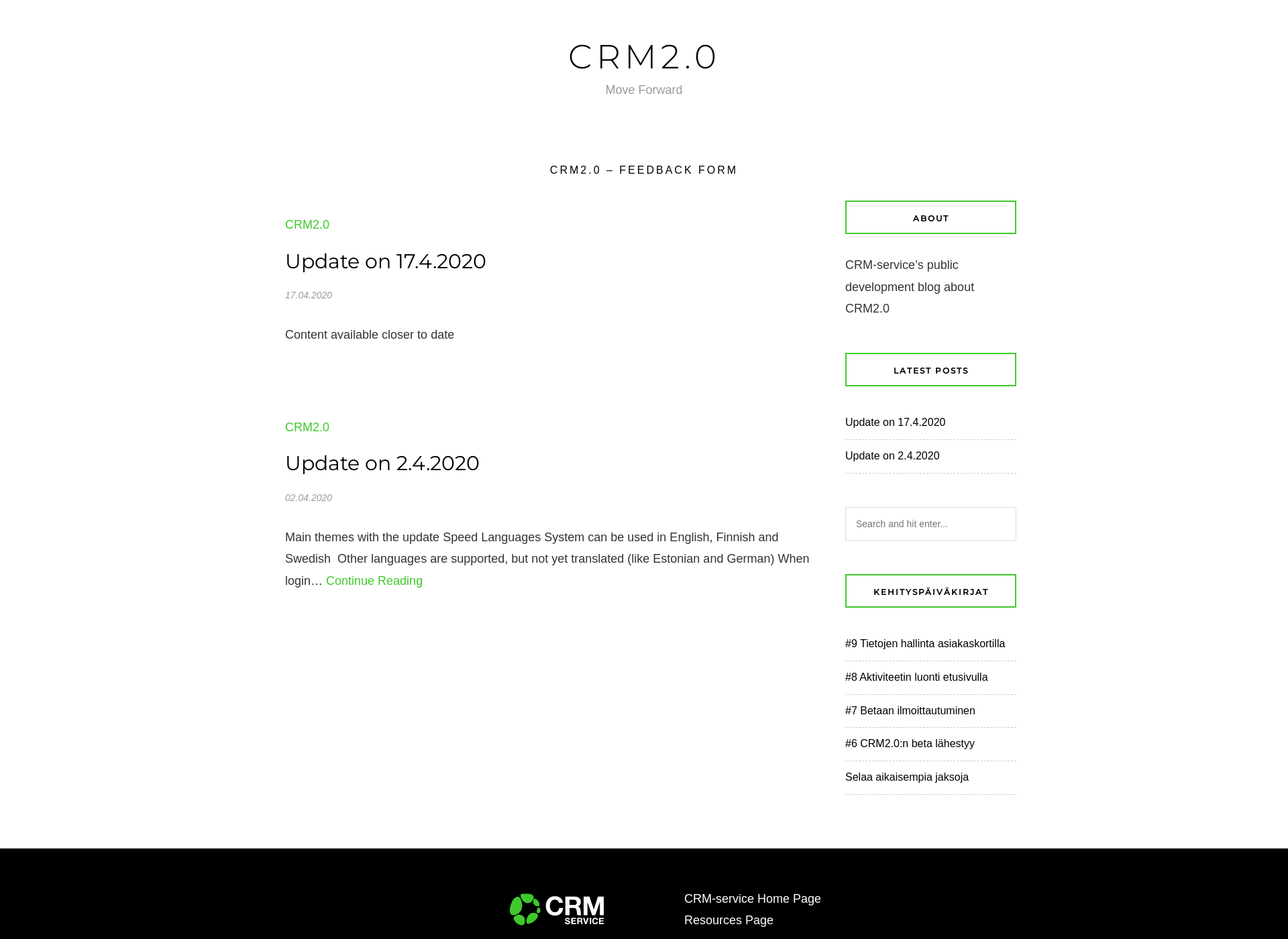Screenshot for crm2.fi