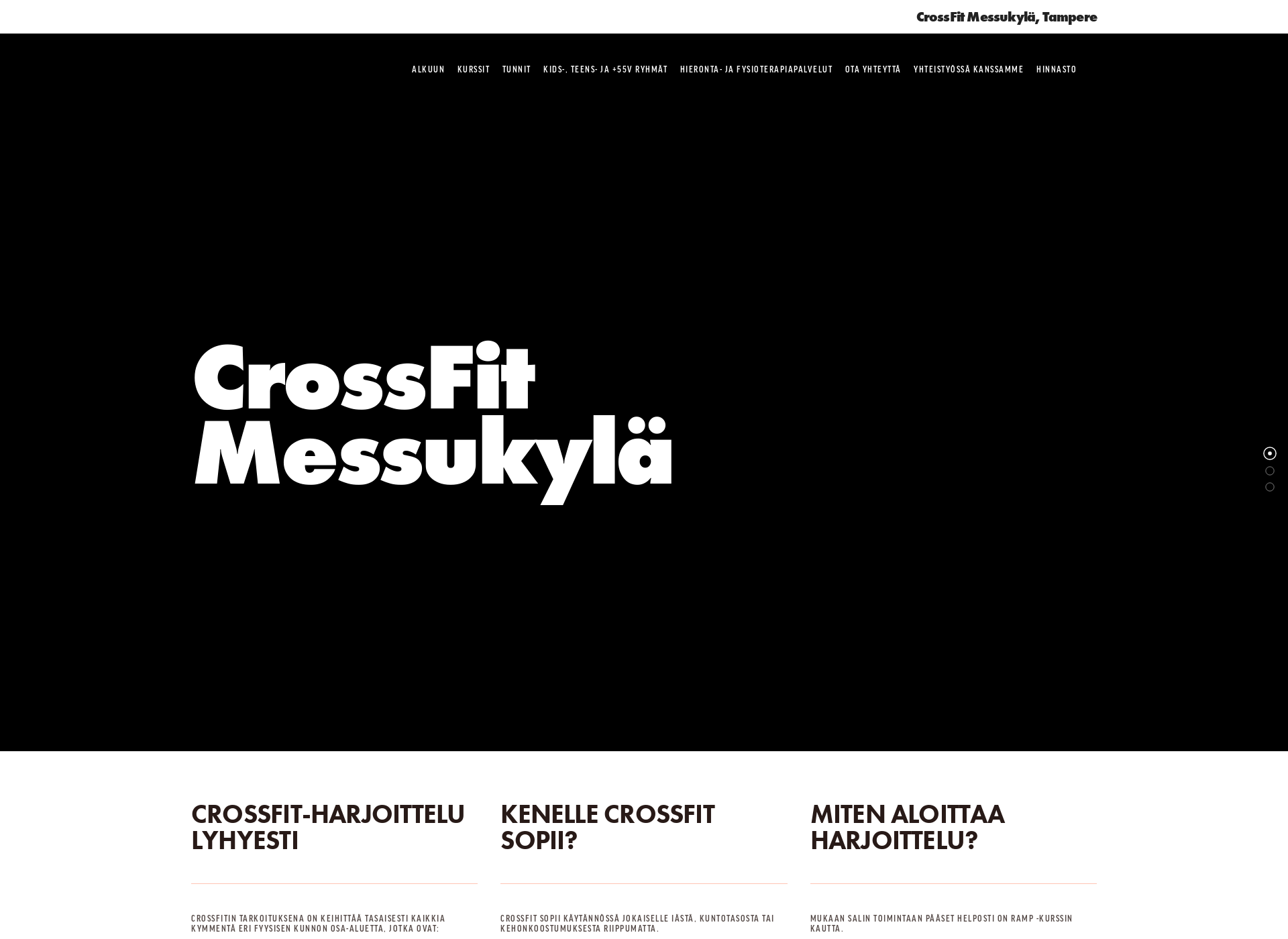 Skärmdump för crossfit-messukyla.net