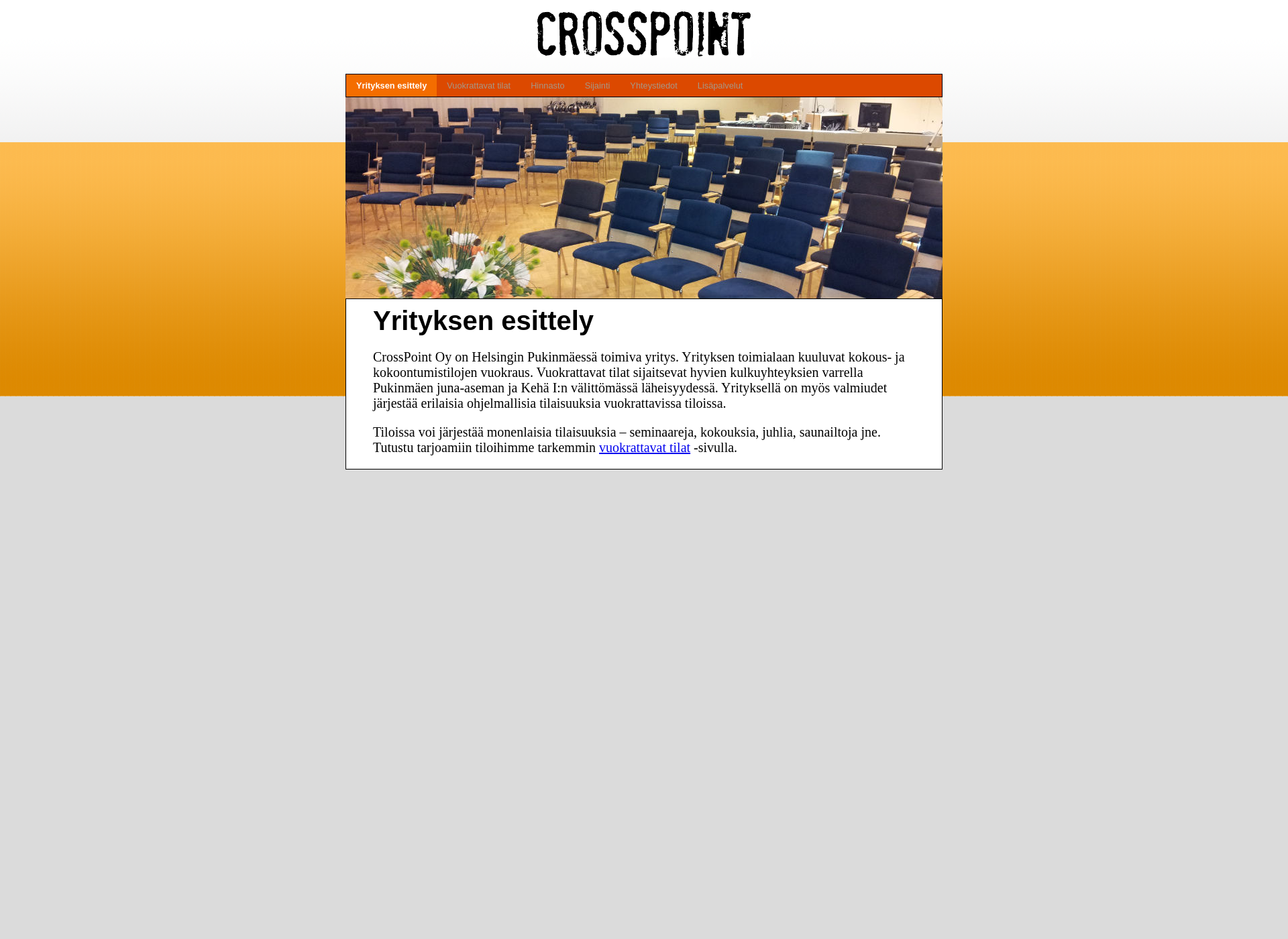 Skärmdump för crosspoint.fi