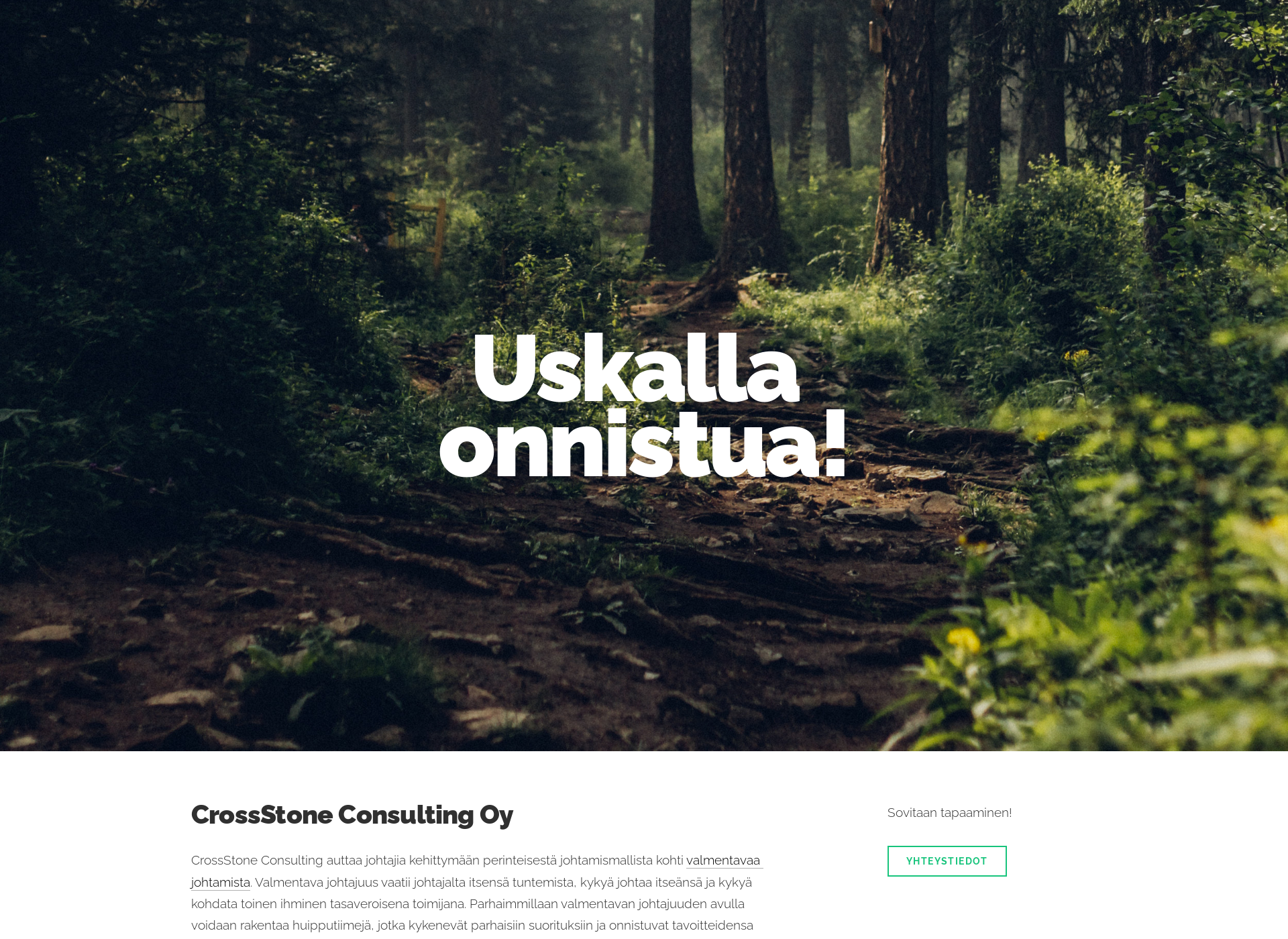 Skärmdump för crossstone.fi