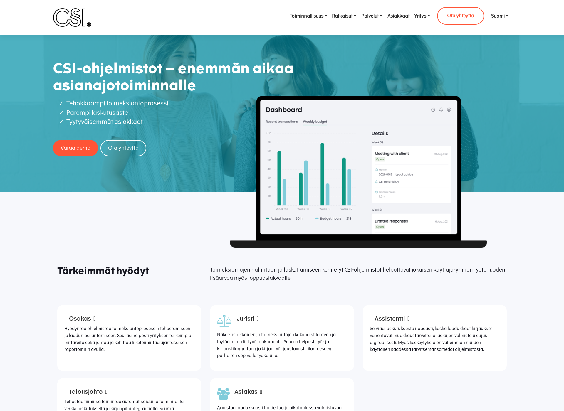 Screenshot for csihelsinki.fi