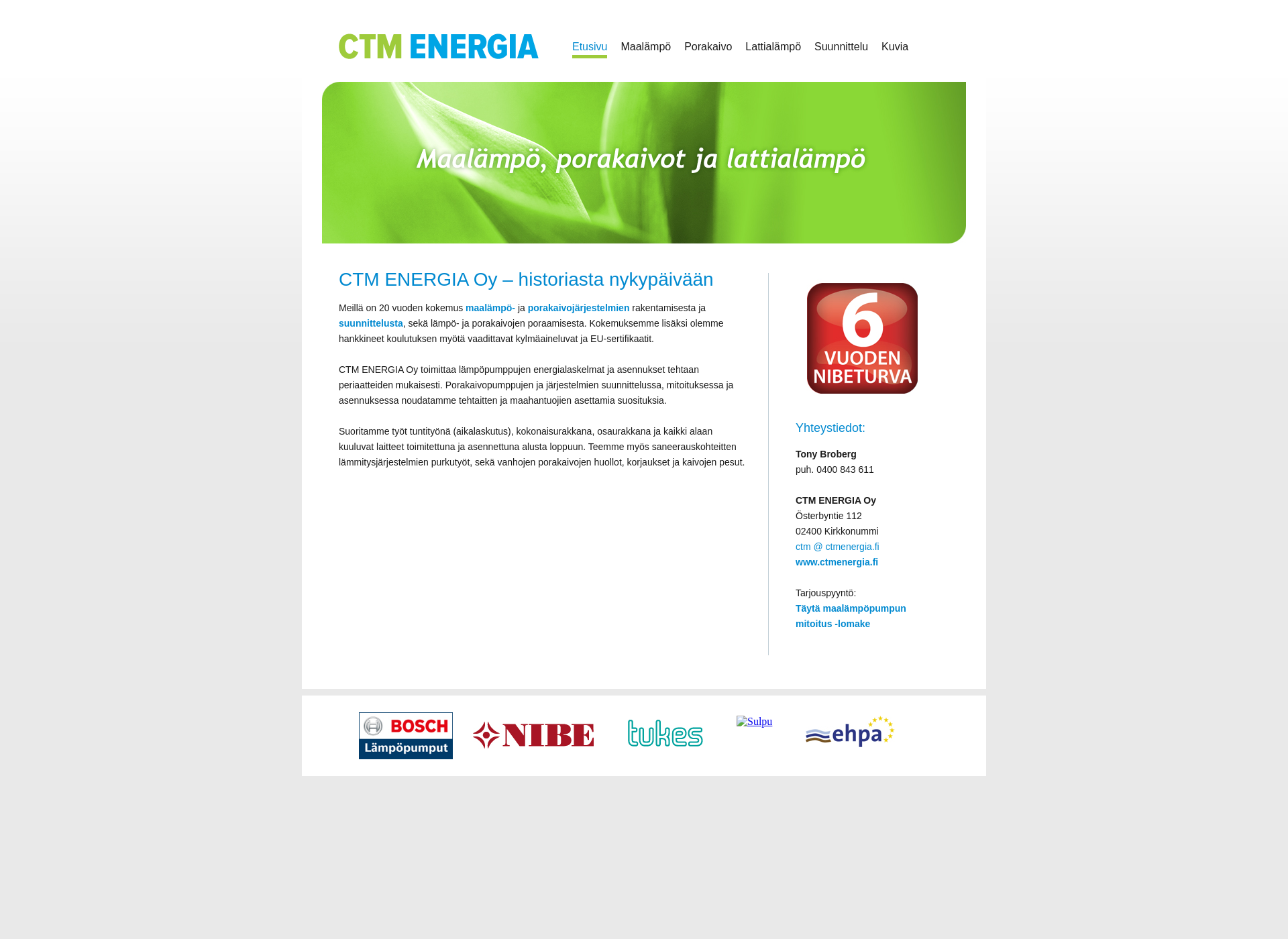 Screenshot for ctmenergia.fi