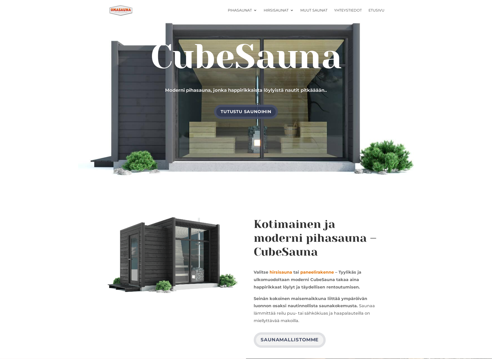 Screenshot for cubesauna.fi