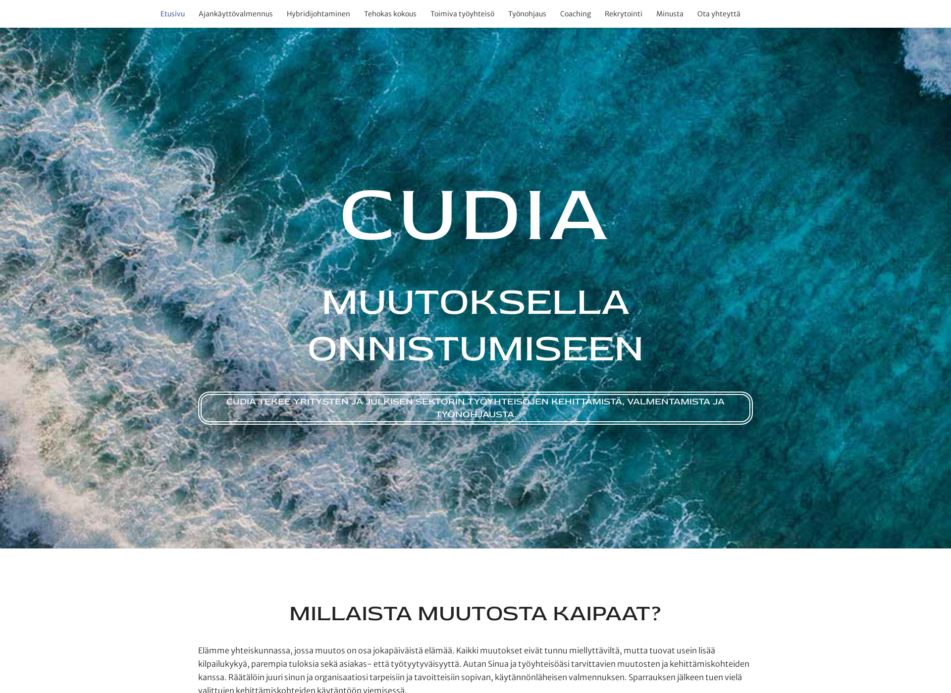 Skärmdump för cudia.fi