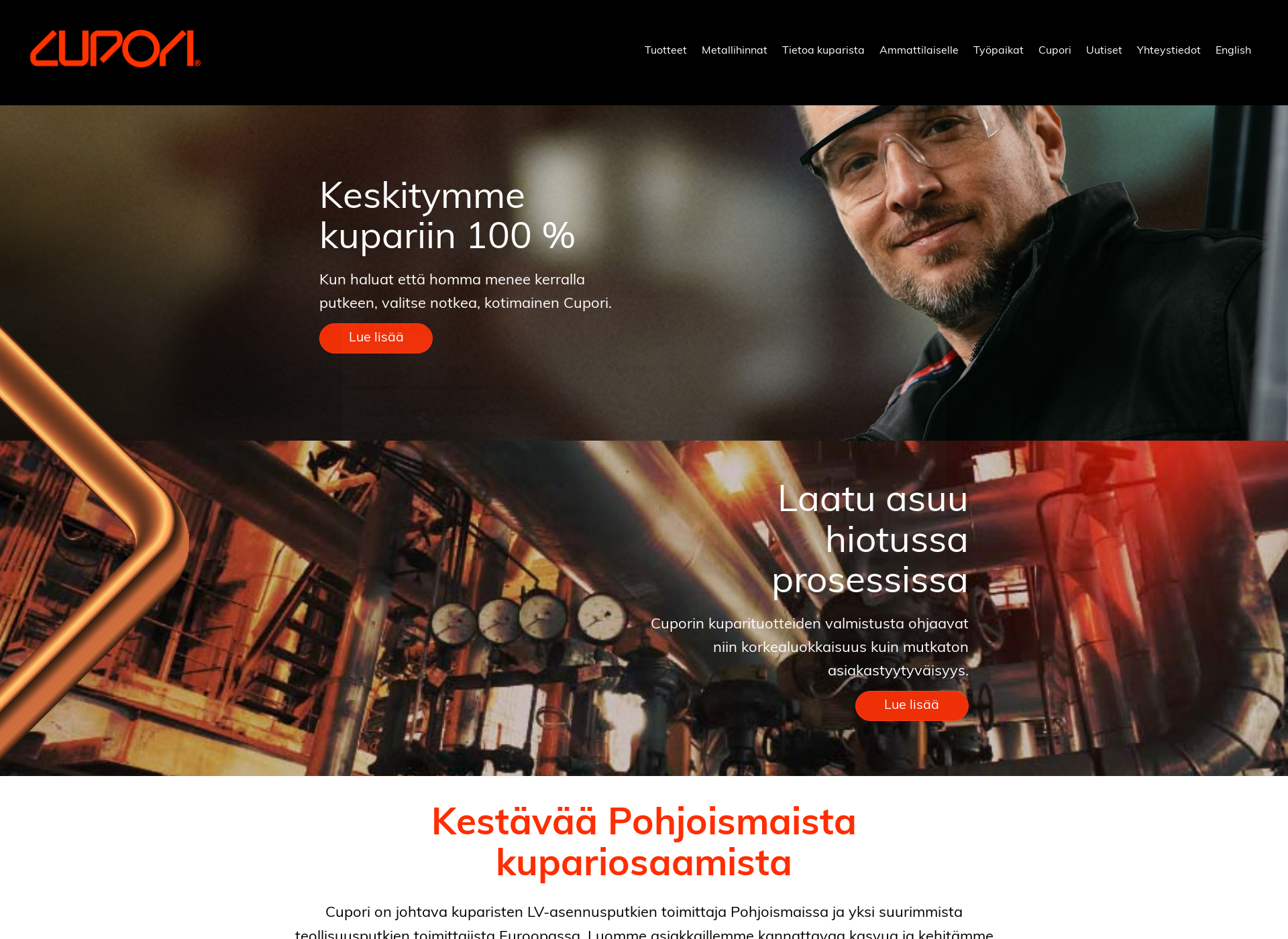 Screenshot for cupori.fi