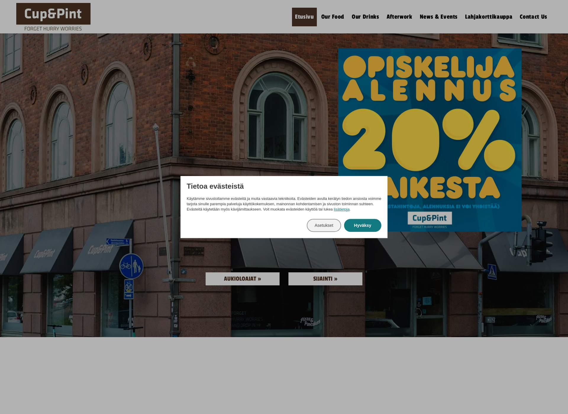 Screenshot for cuppint.fi