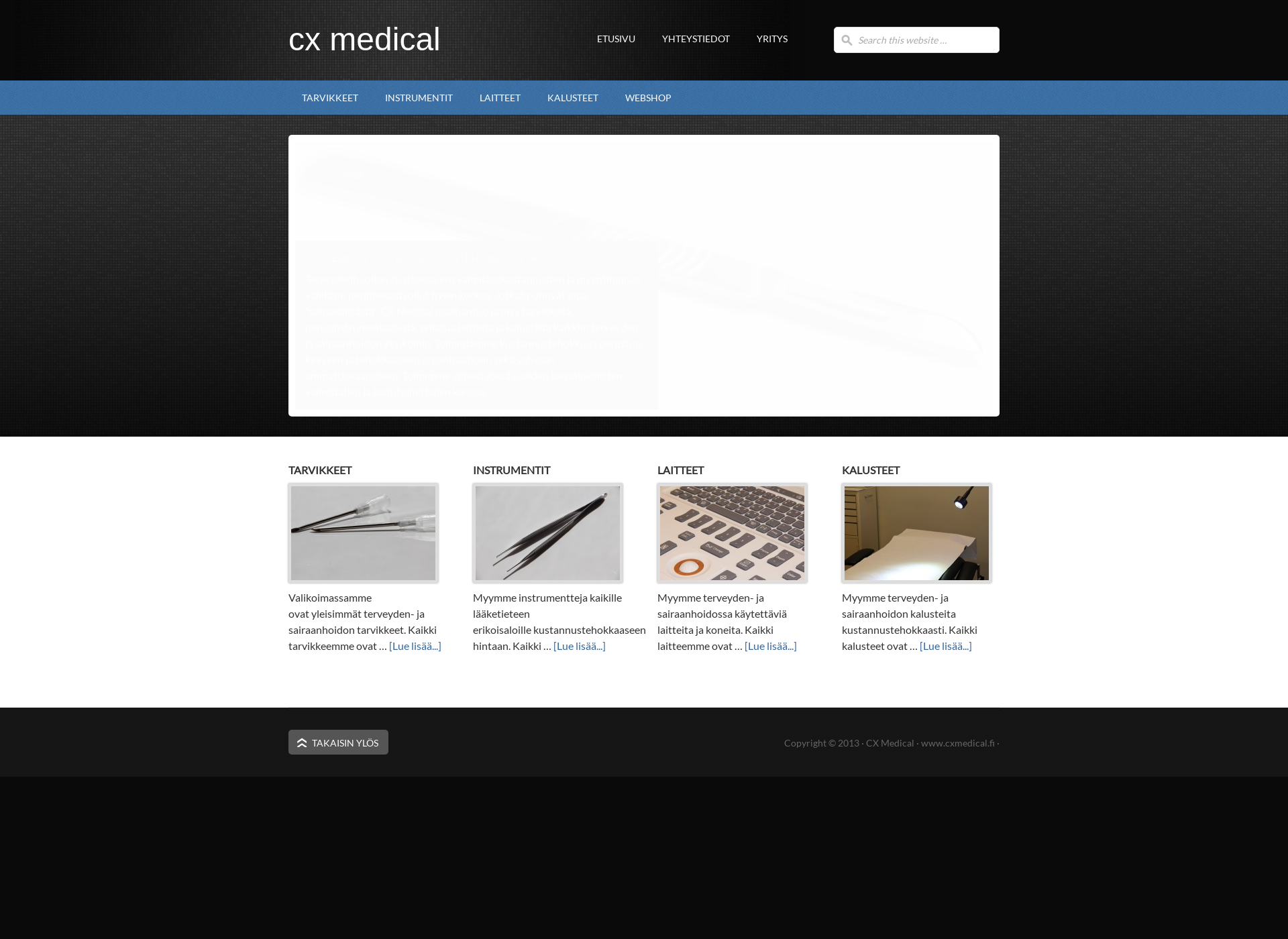 Screenshot for cxmedical.fi