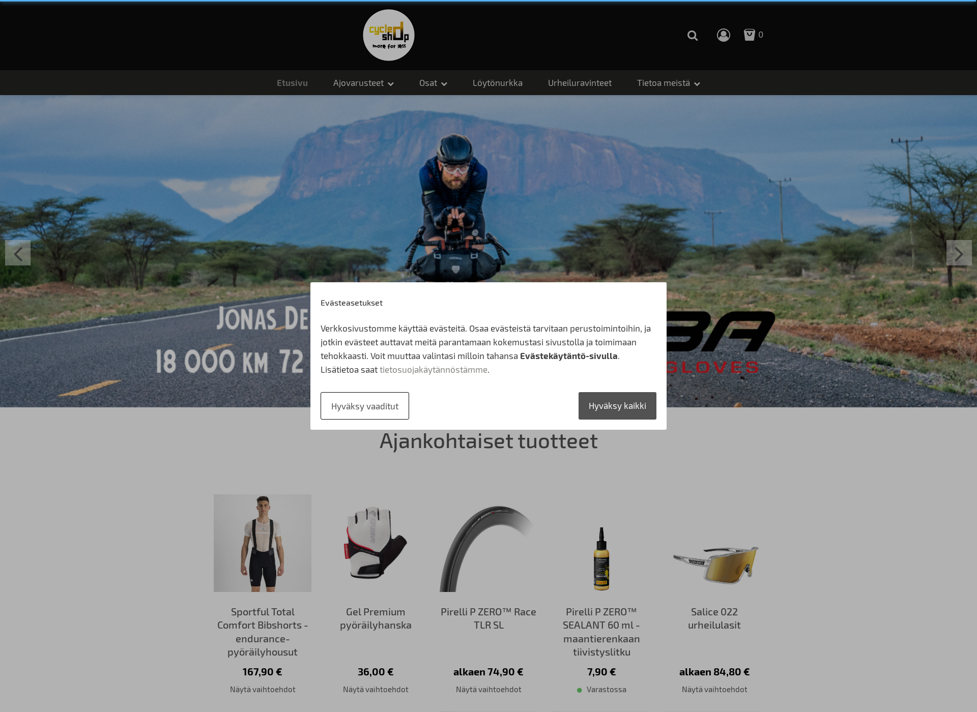 Screenshot for cycledshop.fi