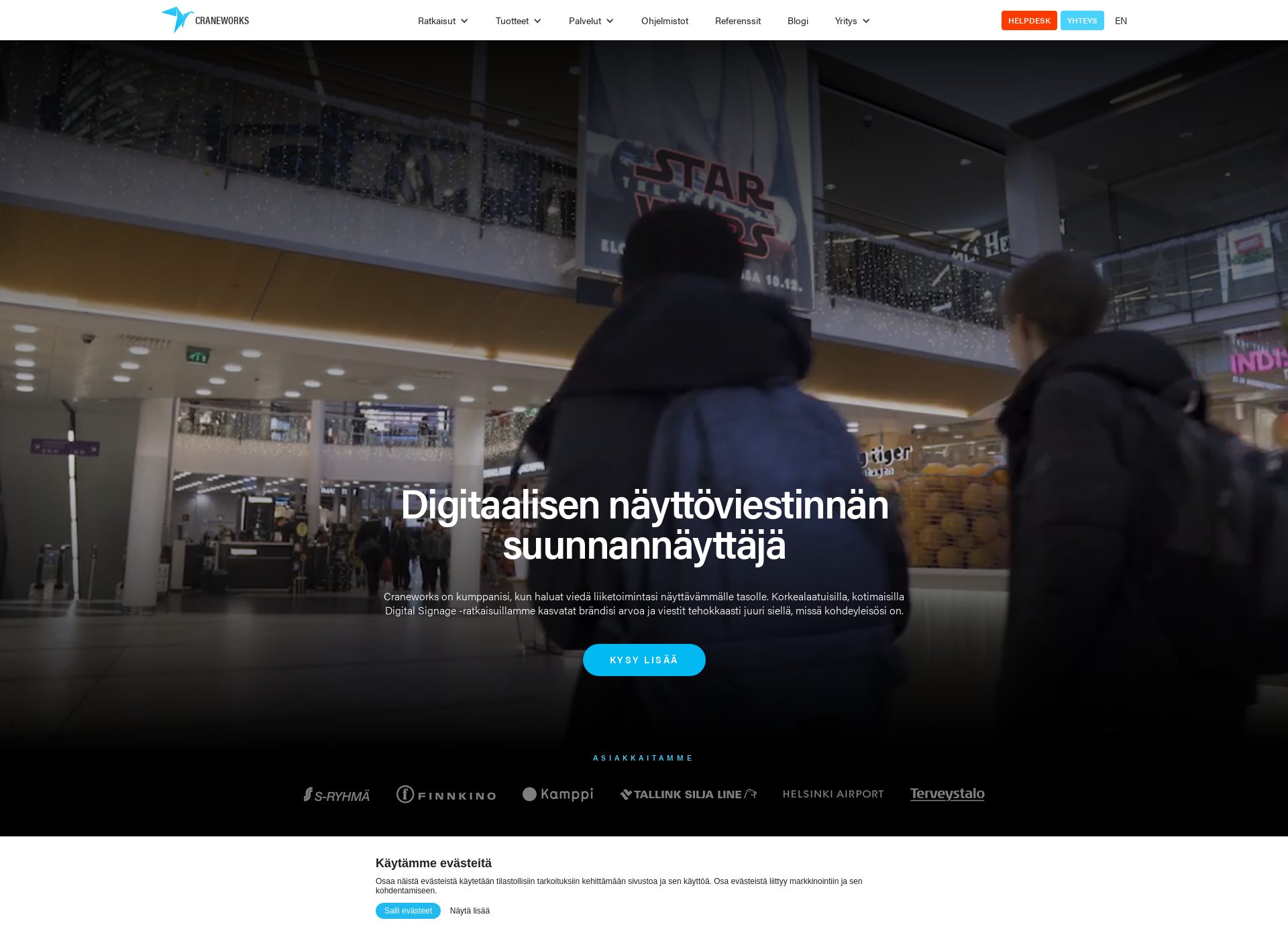Näyttökuva d-signage.fi