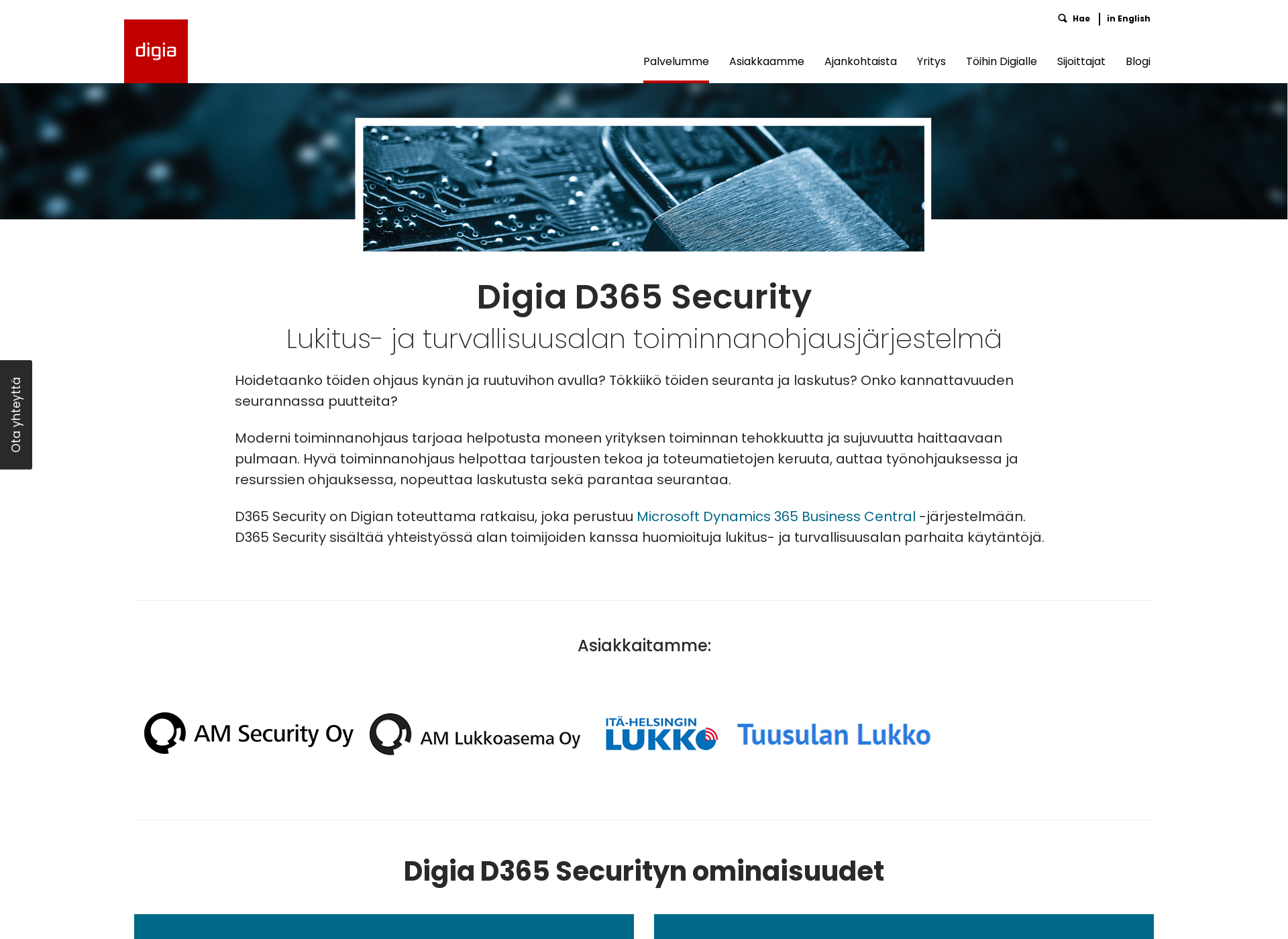 Screenshot for d365security.fi