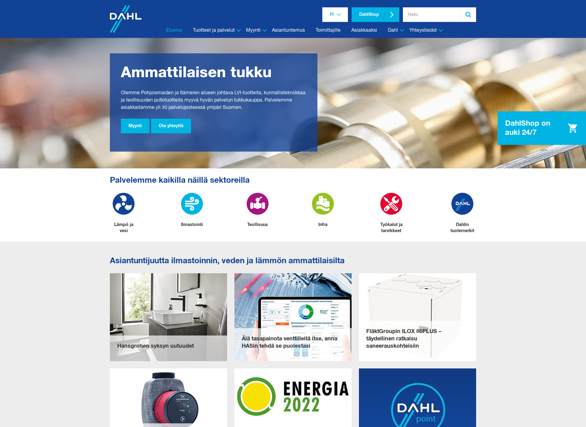 Screenshot for dahl.fi