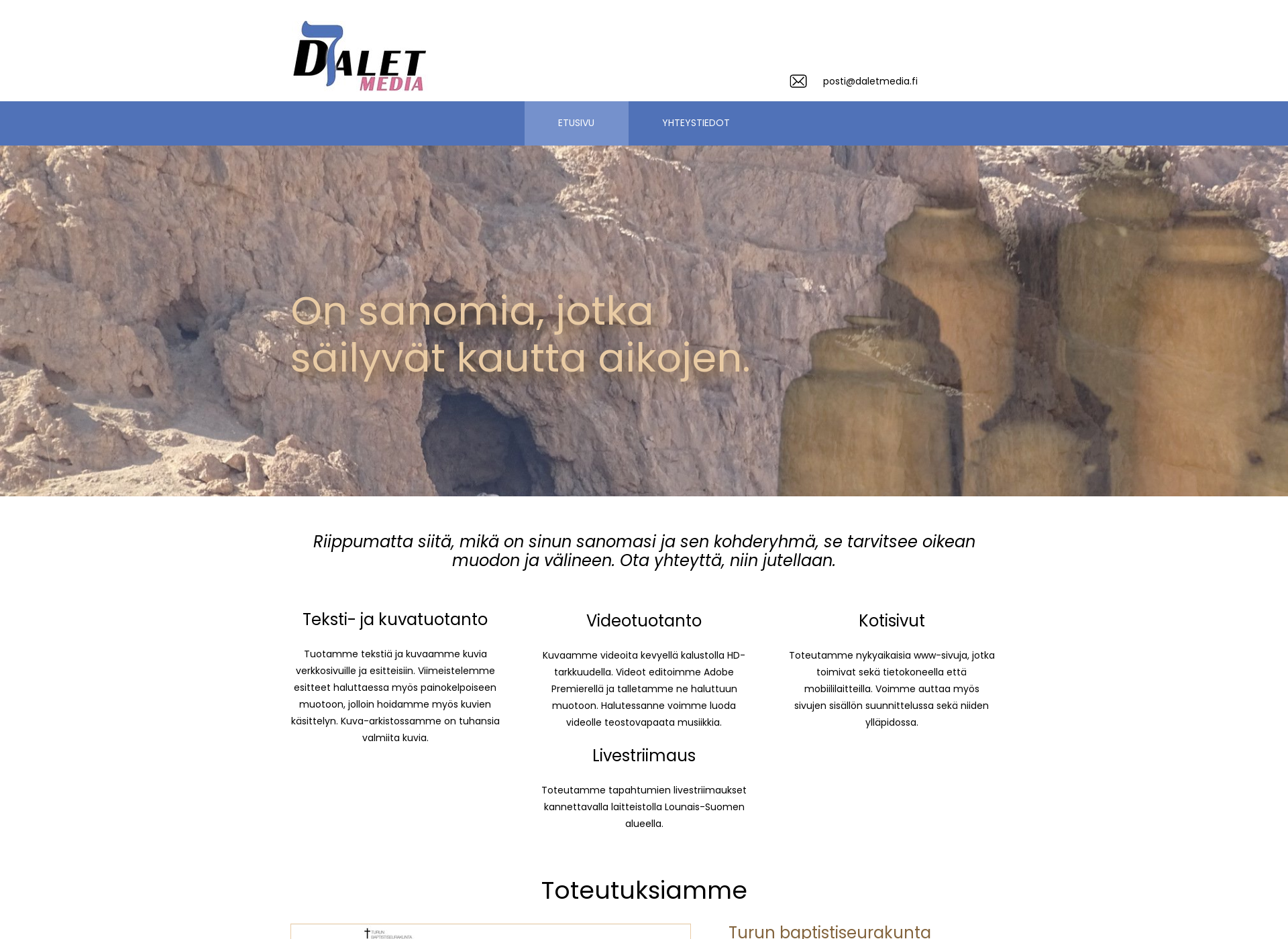 Screenshot for daletmedia.fi