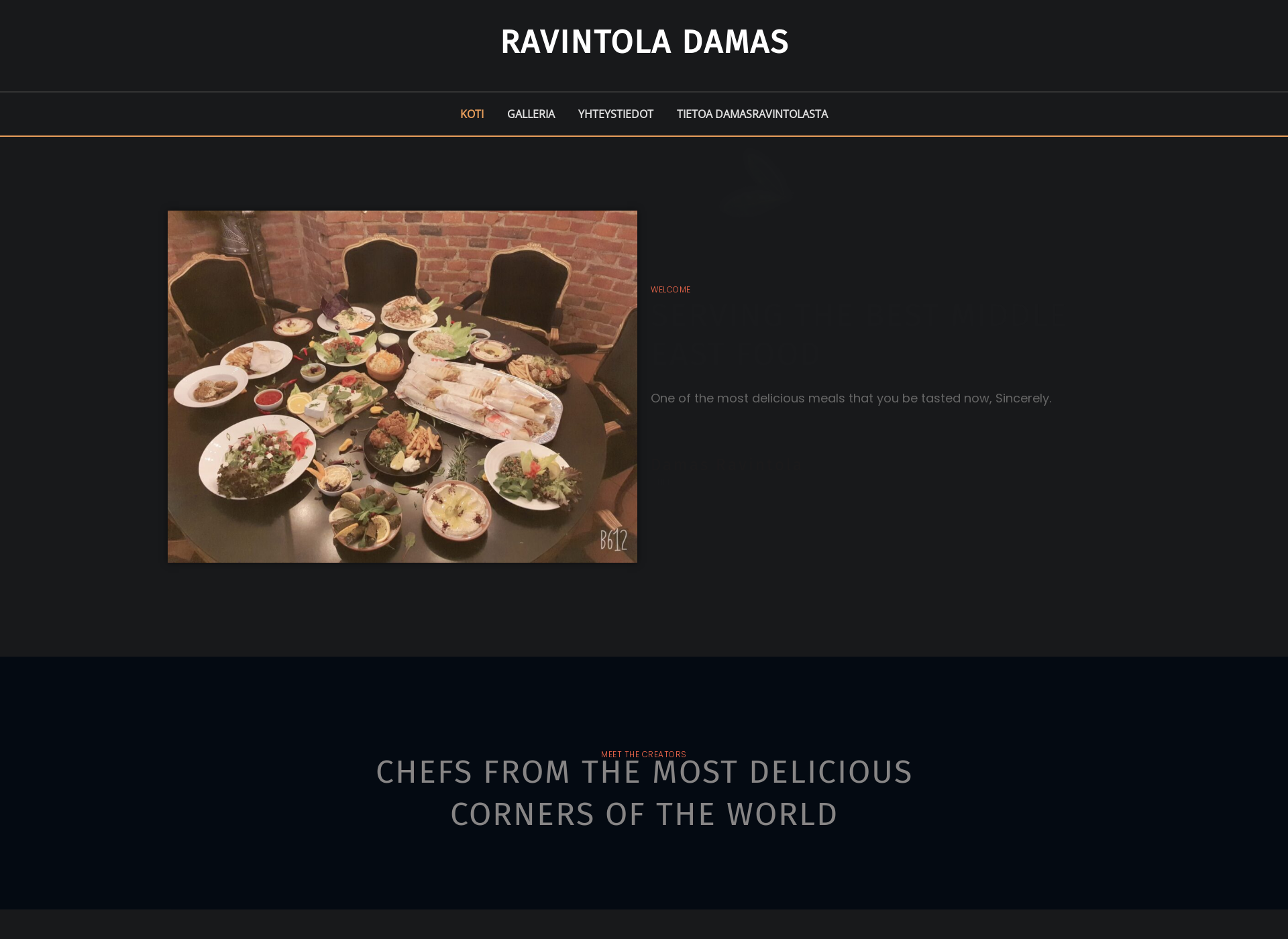 Screenshot for damasravintola.fi