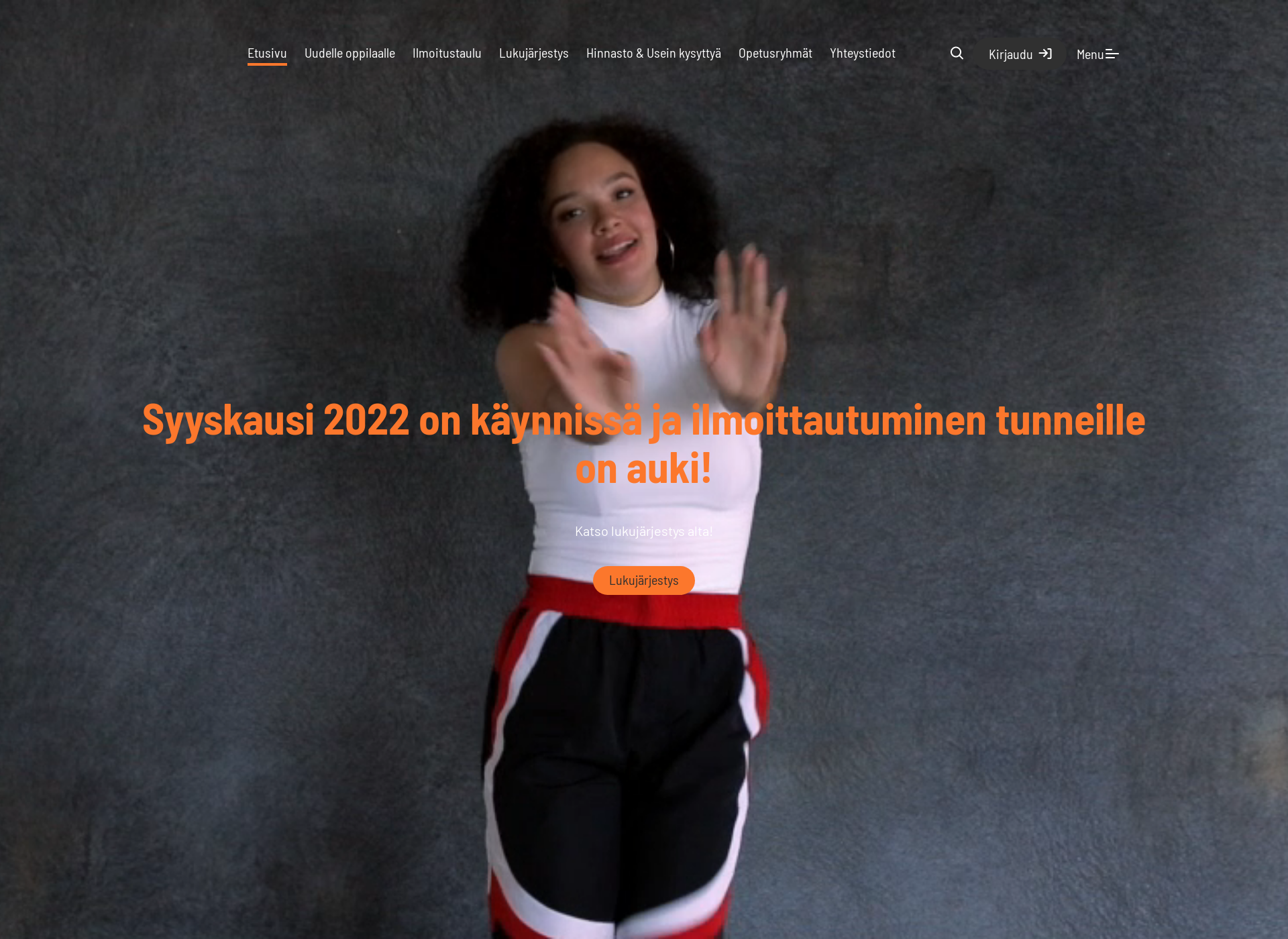 Skärmdump för danceani.fi