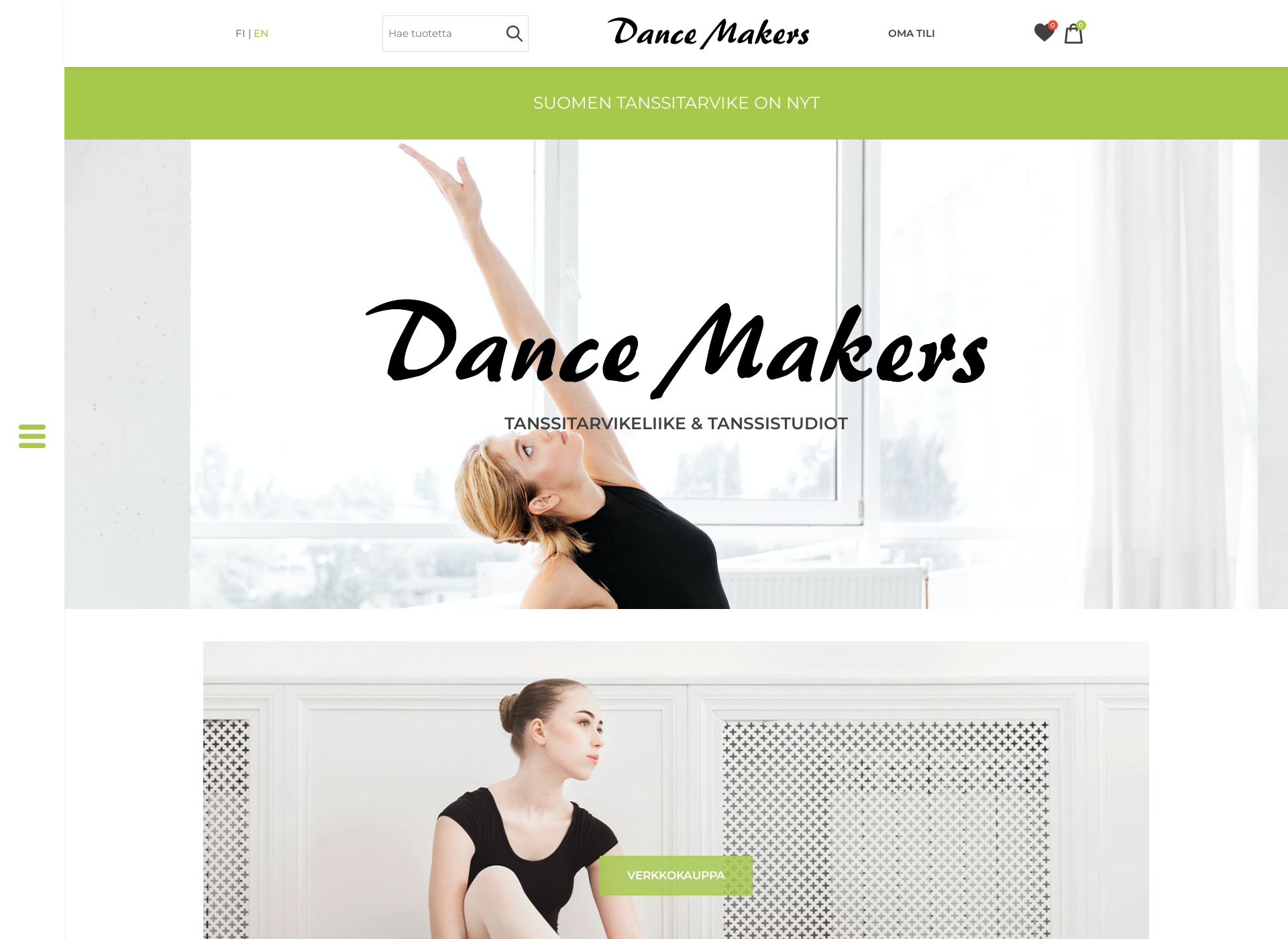 Screenshot for dancemakers.fi