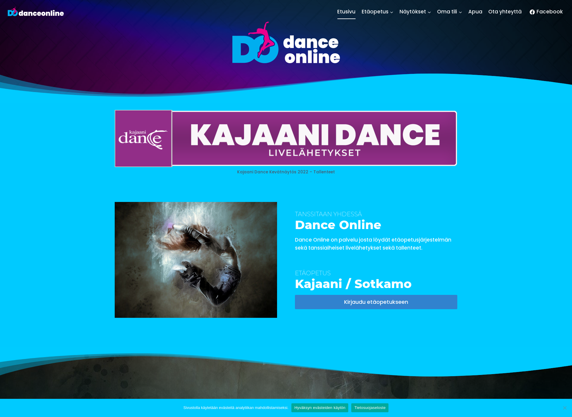 Screenshot for danceonline.fi