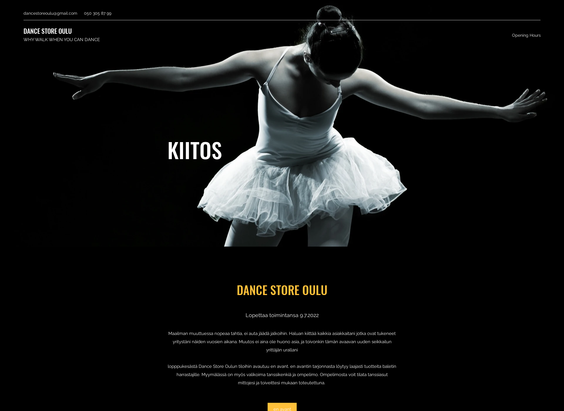 Screenshot for dancestoreoulu.fi