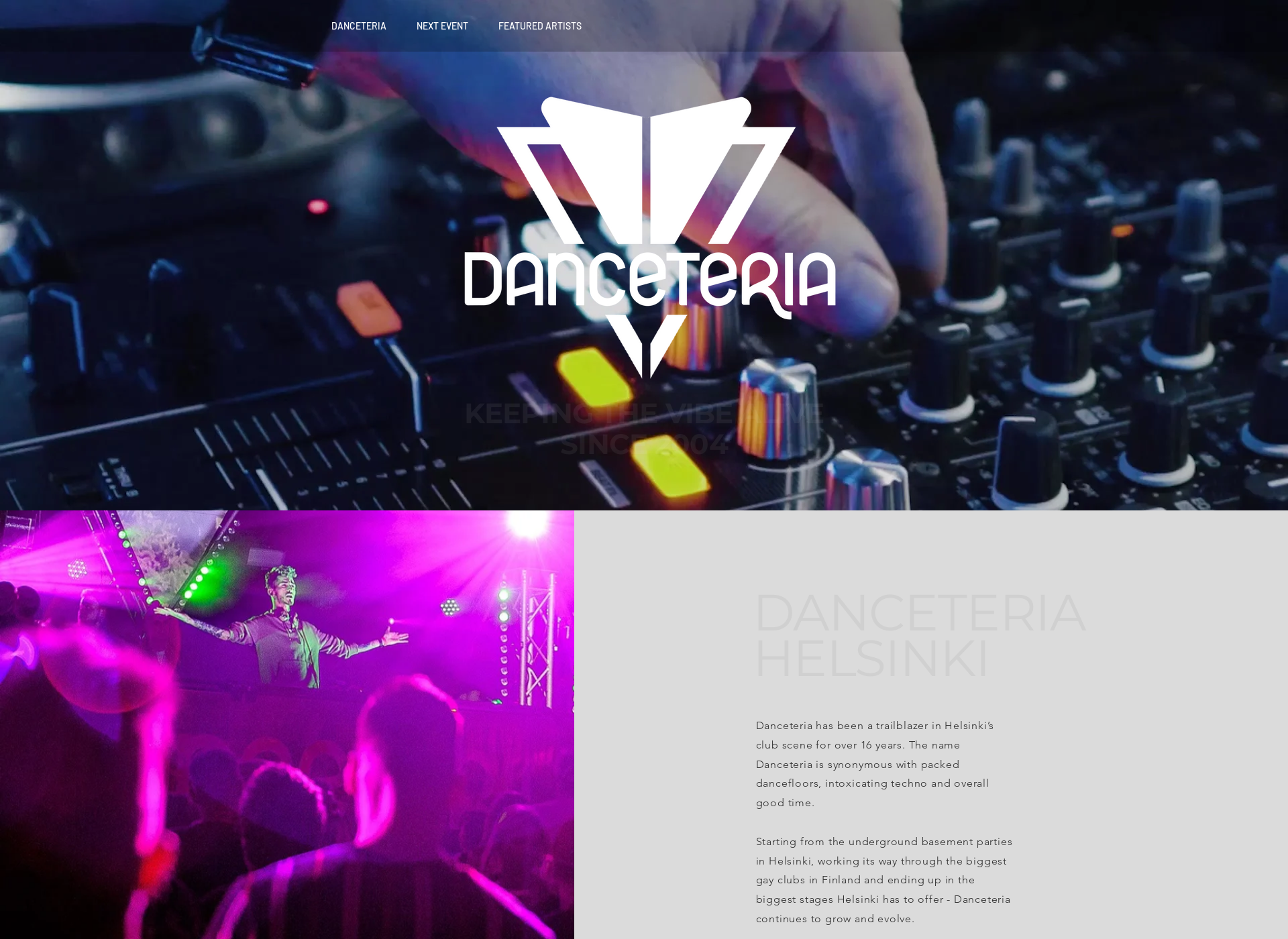 Screenshot for danceteria.fi