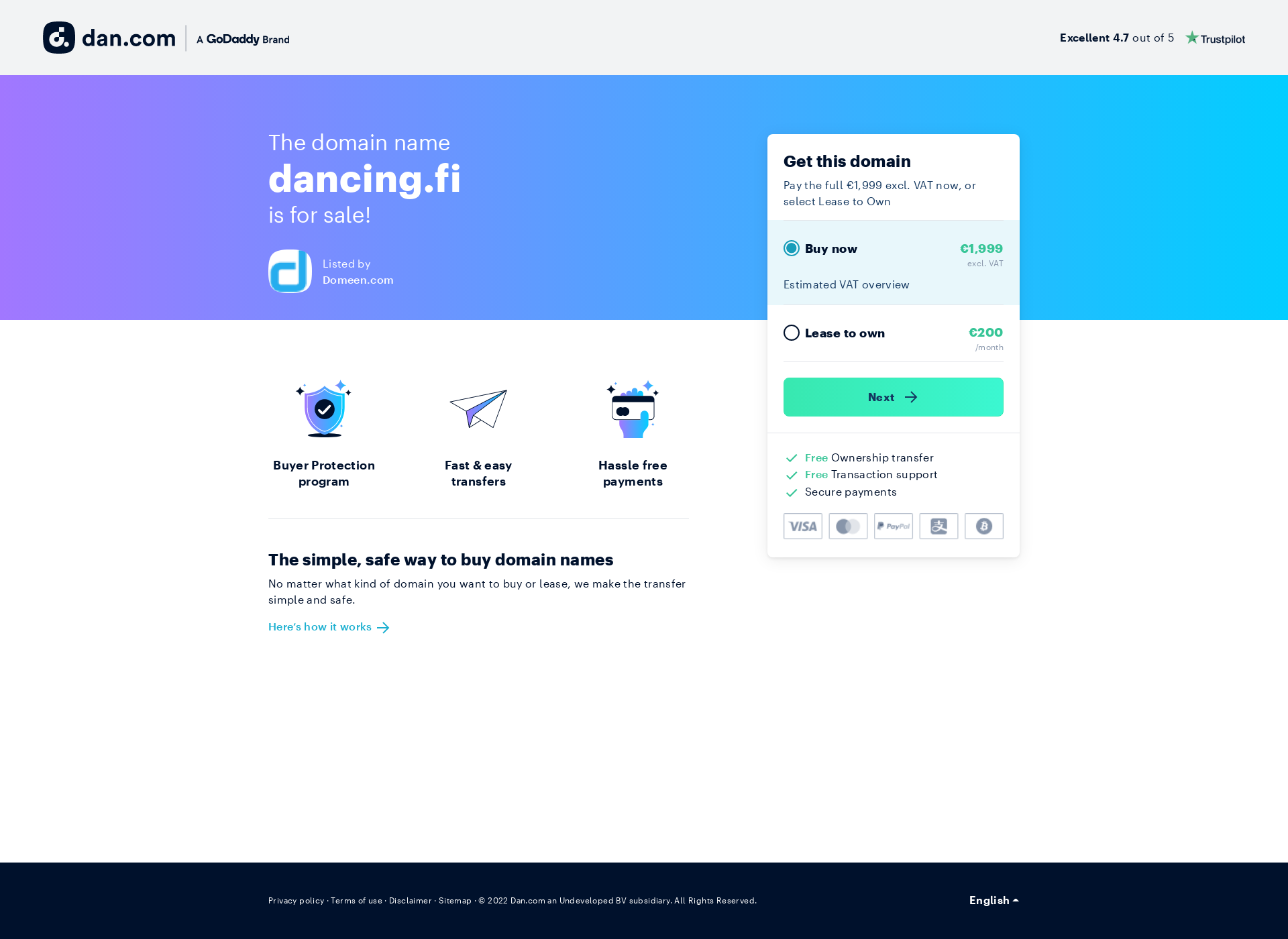 Screenshot for dancing.fi