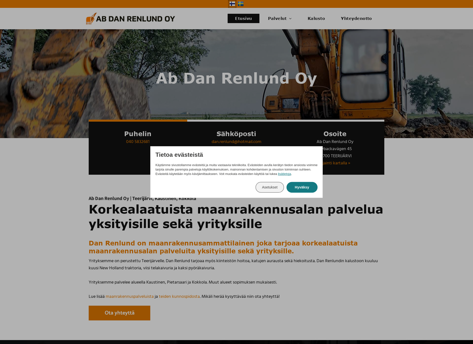 Screenshot for danrenlund.fi