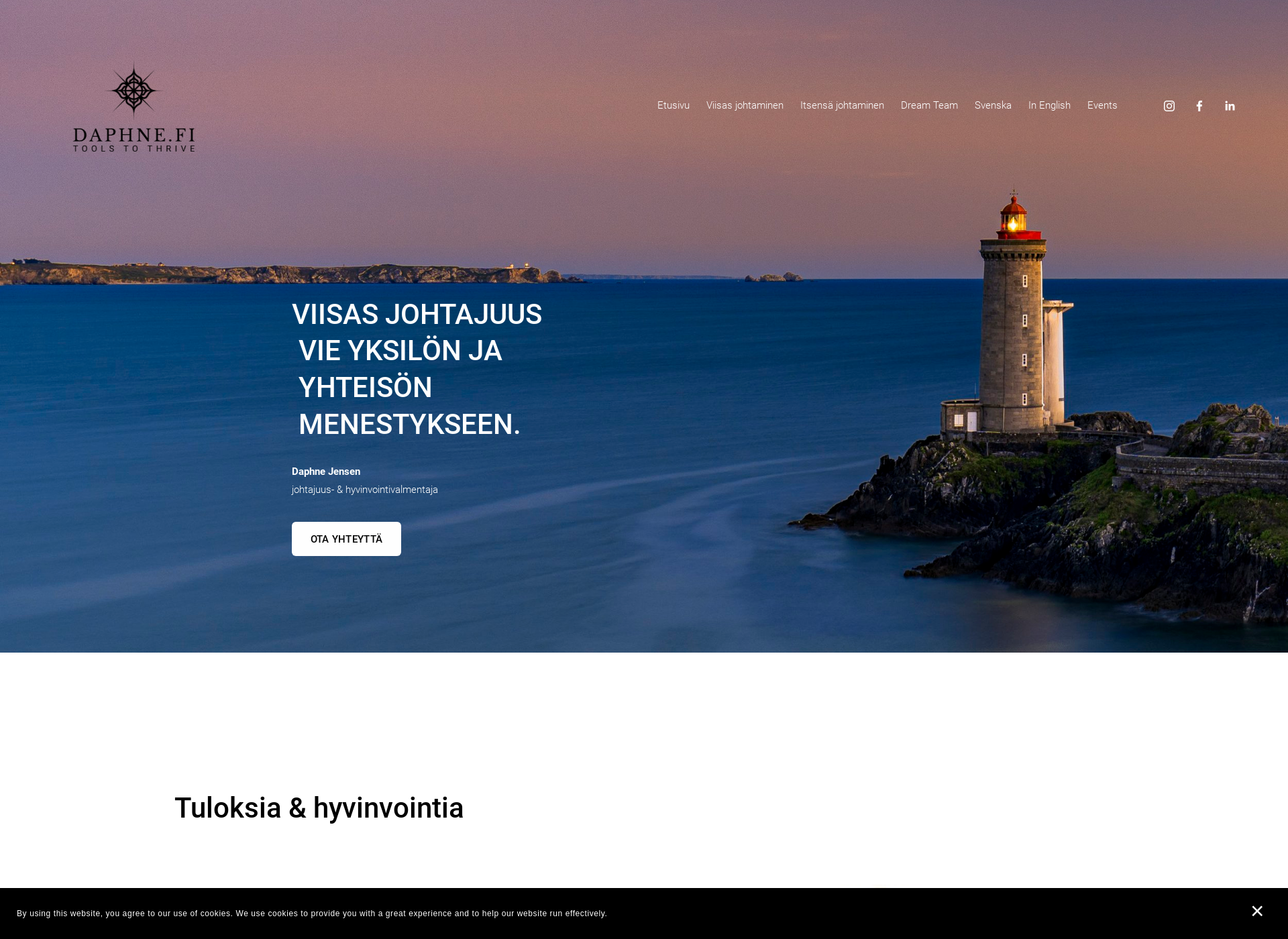Skärmdump för daphne.fi