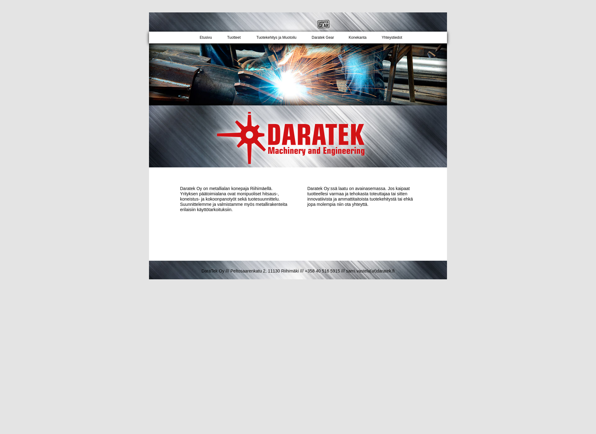 Screenshot for daratek.fi