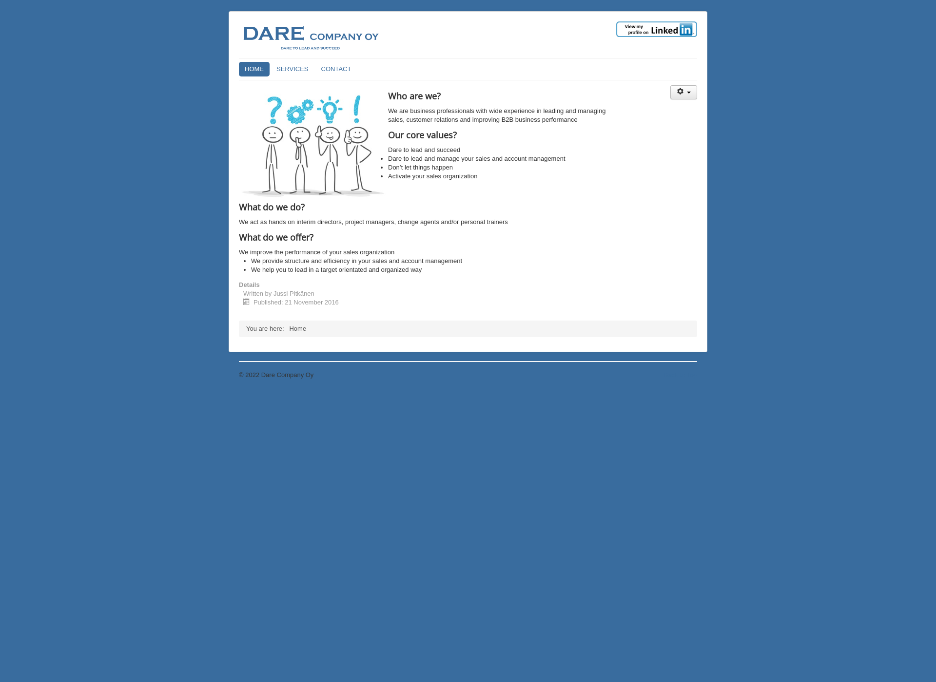 Screenshot for darecompany.fi