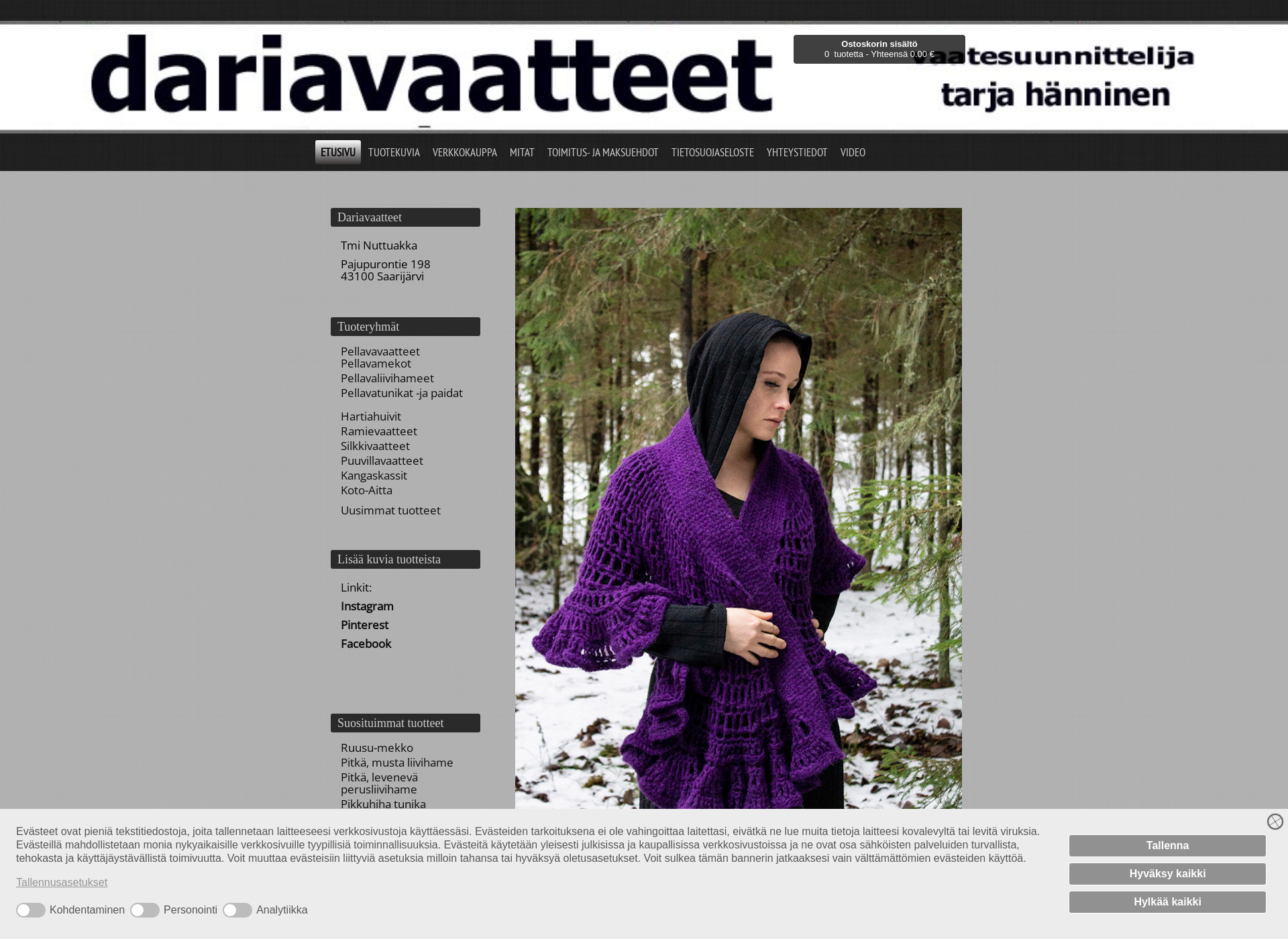 Screenshot for dariavaatteet.fi
