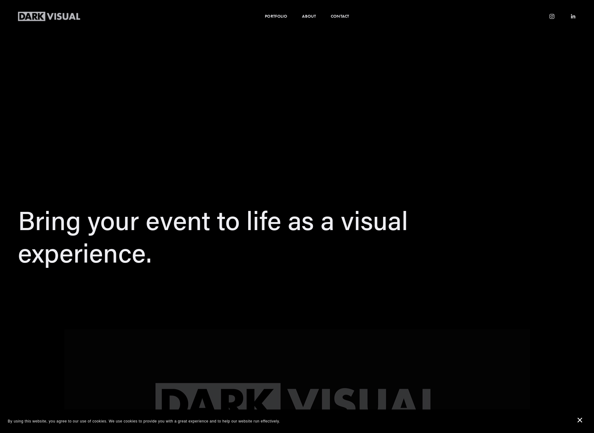 Skärmdump för darkvisual.fi