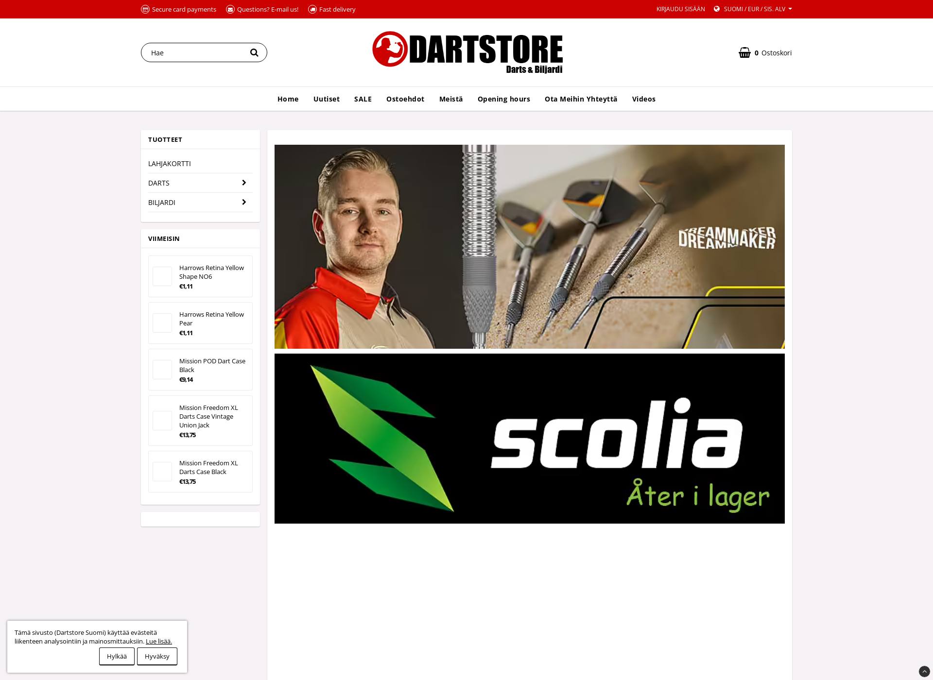 Screenshot for dartstore.fi