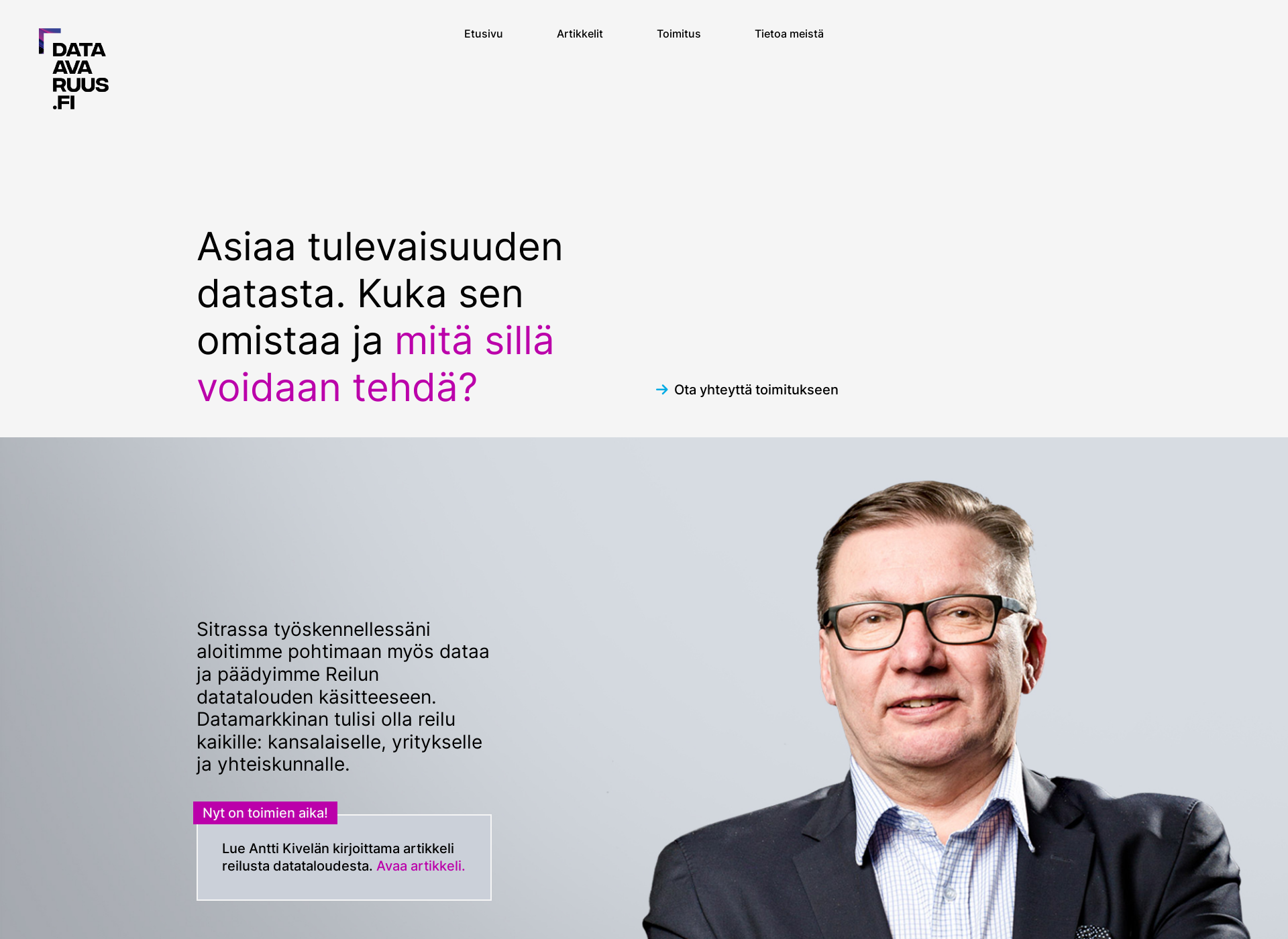 Screenshot for data-avaruus.fi