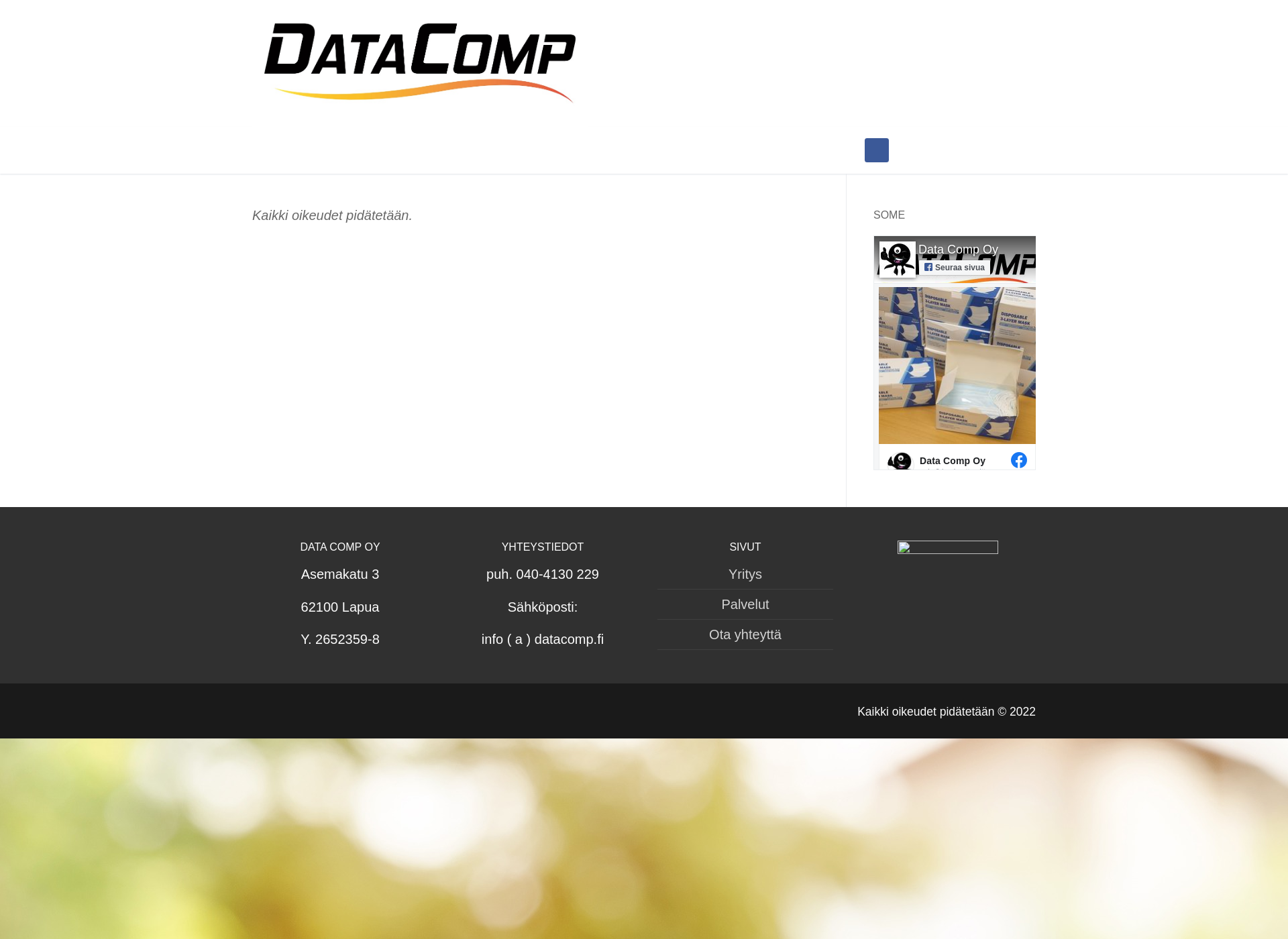 Skärmdump för datacomp.fi