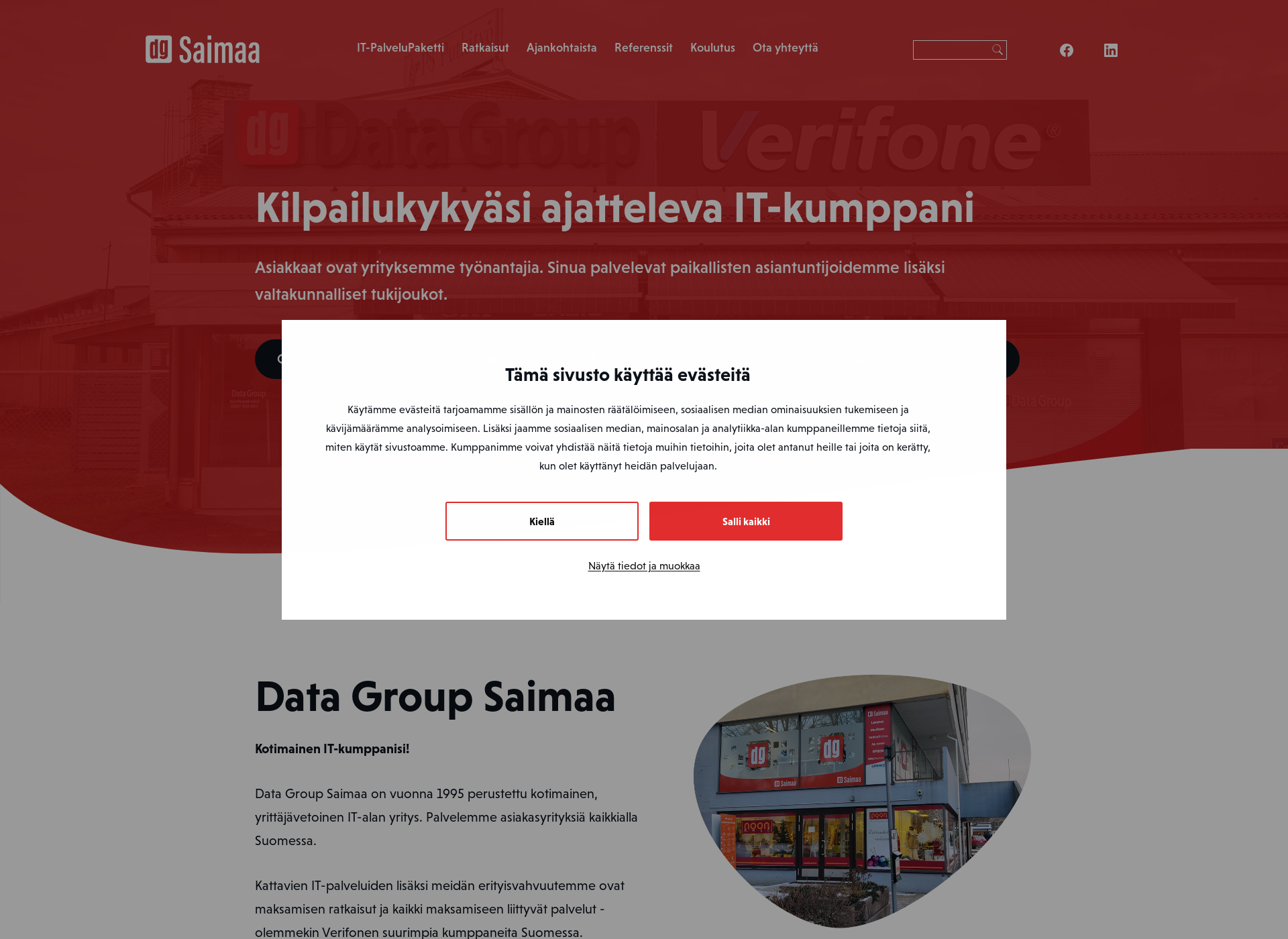 Screenshot for datagrouplappeenranta.fi
