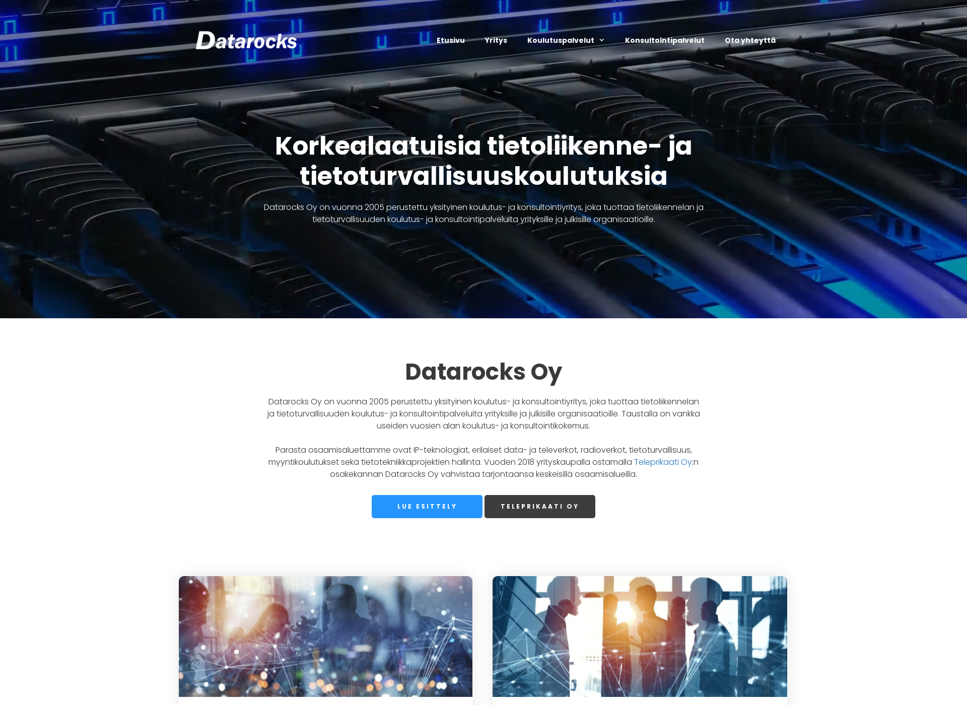 Screenshot for datarocks.fi