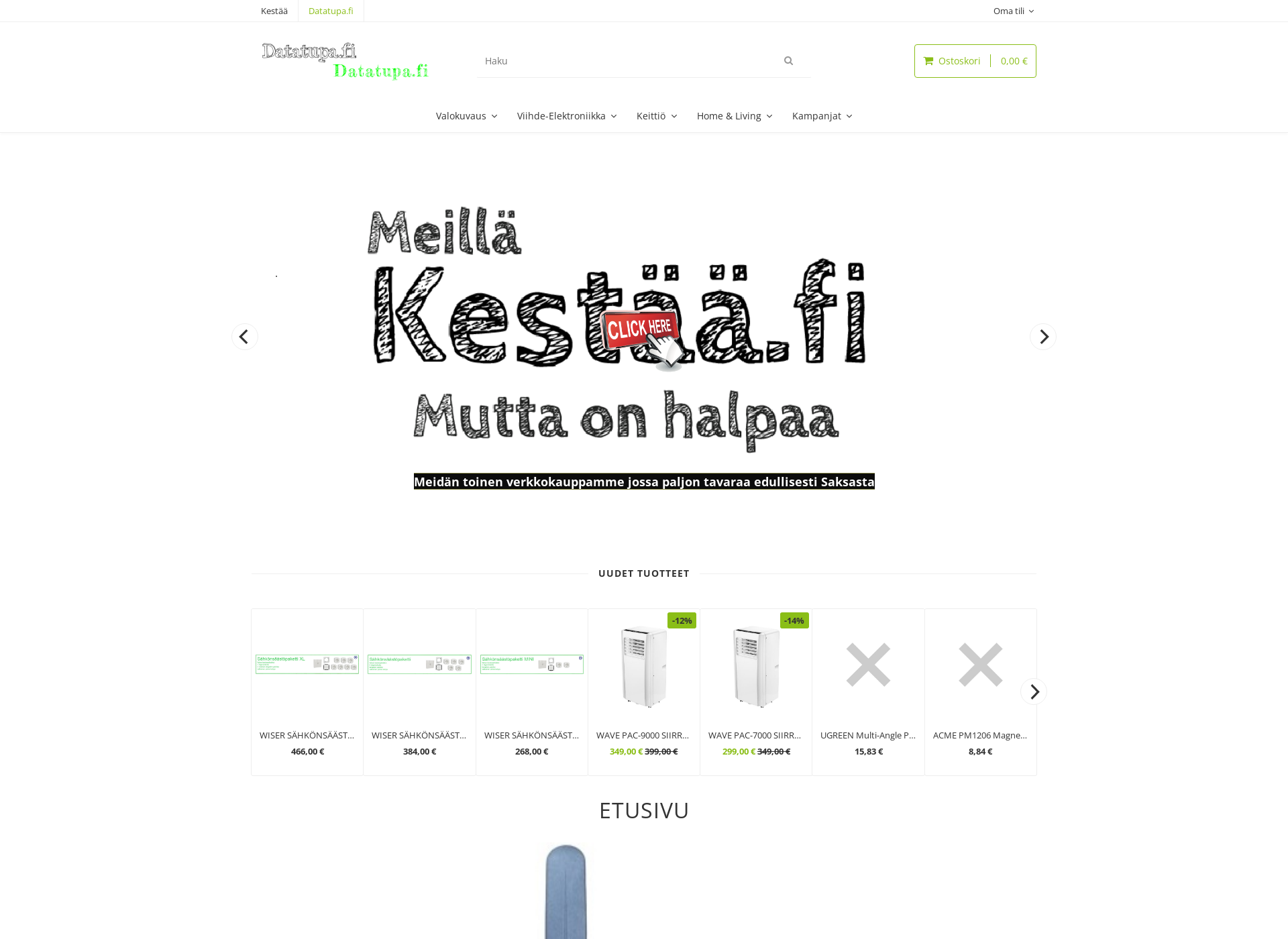 Screenshot for datatupa.fi
