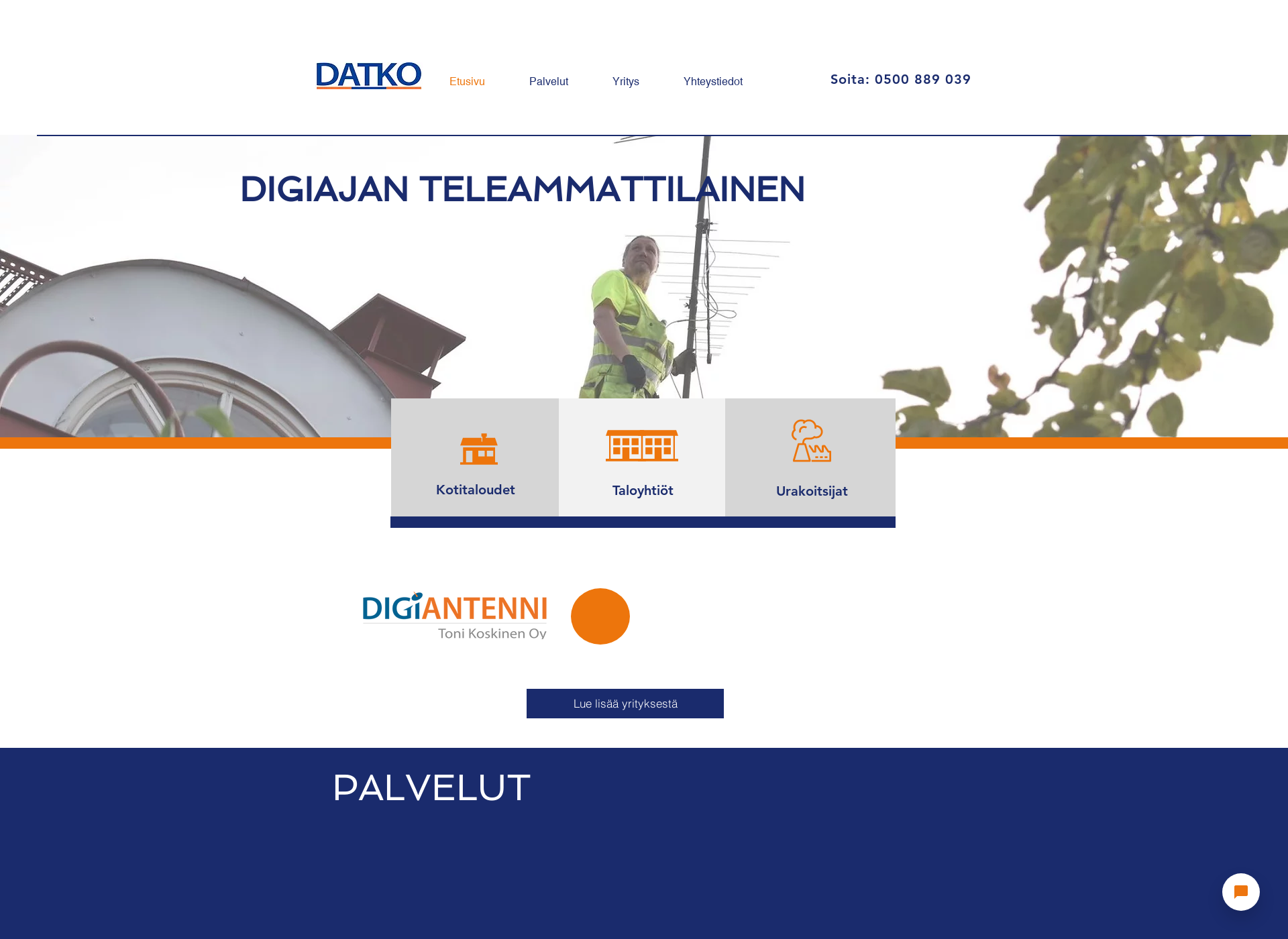 Skärmdump för datko.fi