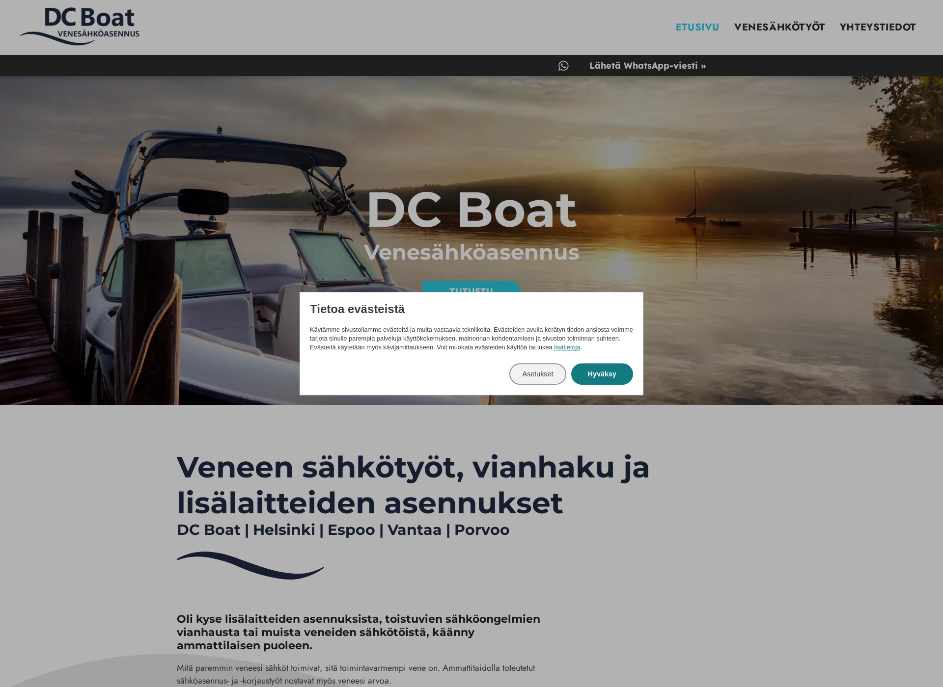 Screenshot for dcboat.fi