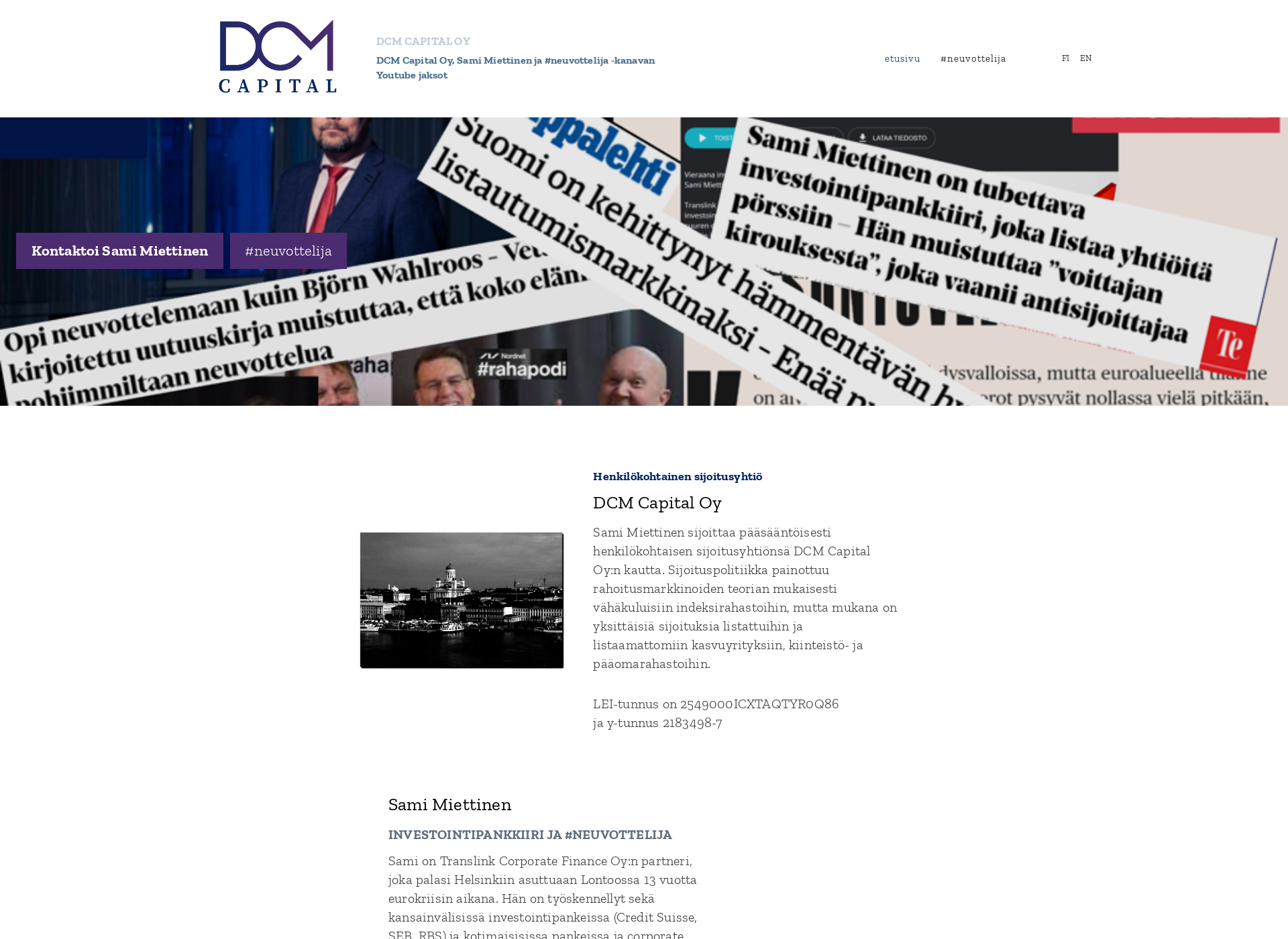 Screenshot for dcmcapital.fi