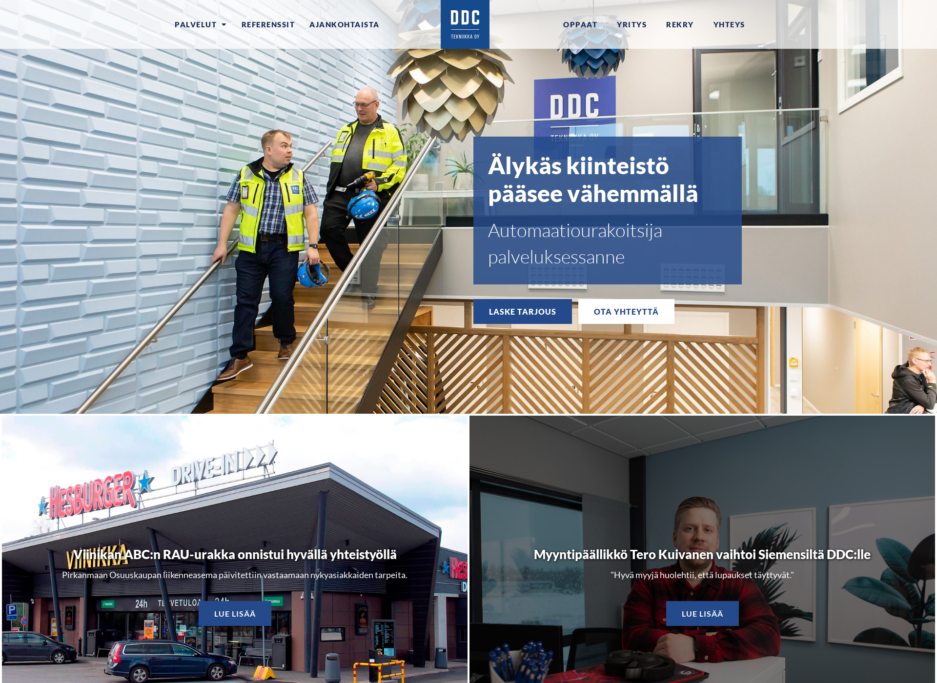 Screenshot for ddc-tekniikka.fi