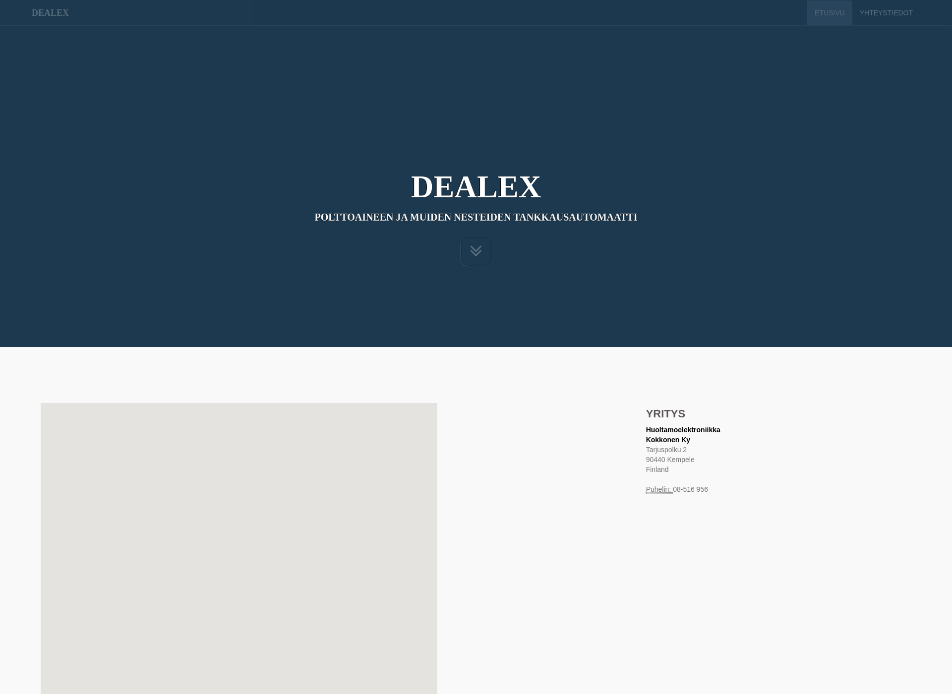 Skärmdump för dealex.fi